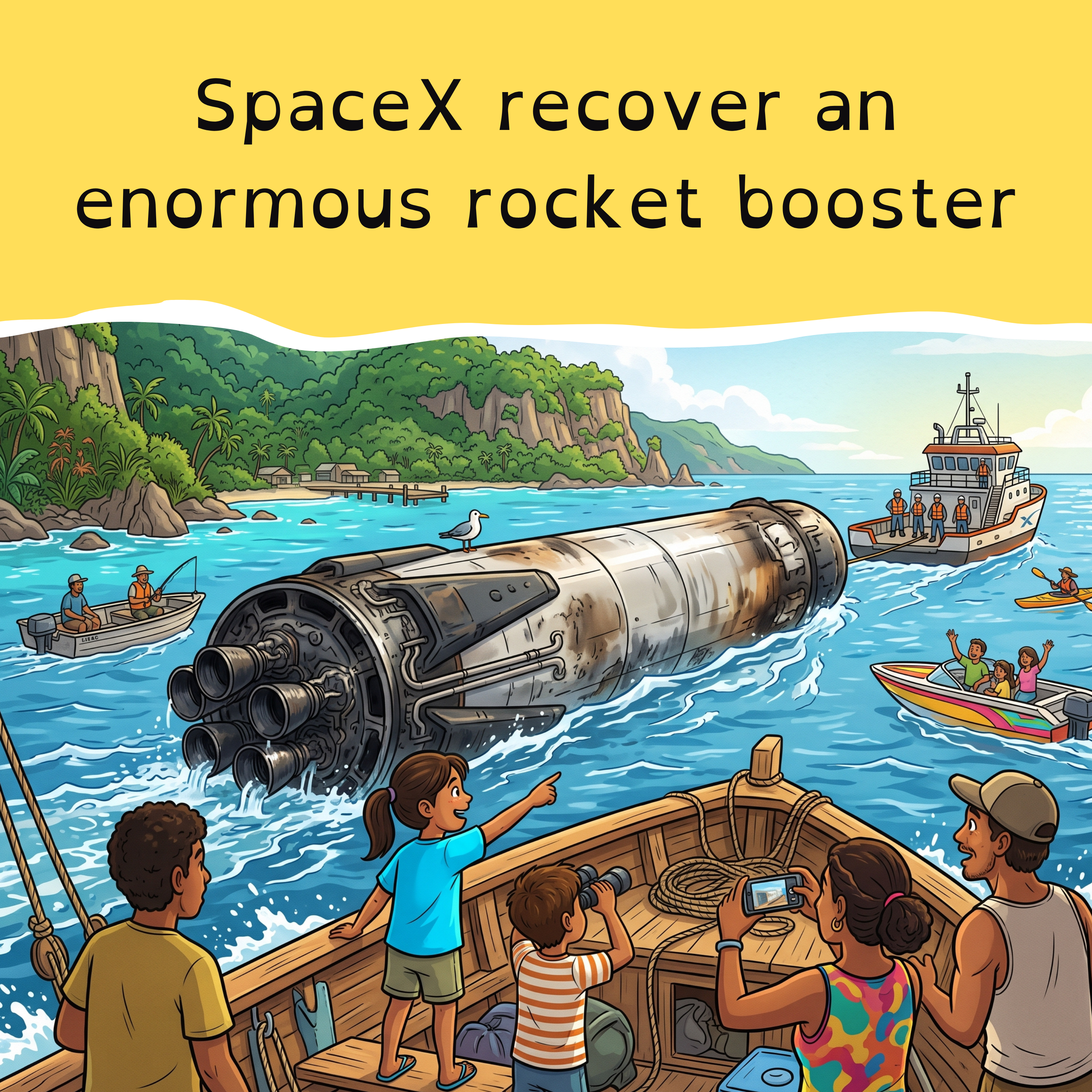 Spaceship splashdown near Christmas Island, and why otters love to watch. episode artwork