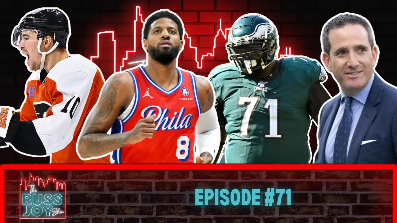 Flyers Pound Pens, Tush Push Under Attack, Paul George Speaks | Ep. 71 | 2/26/25 | The Russ Joy Show — The Russ Joy Show cover