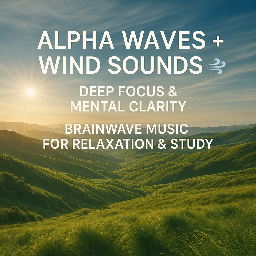 Alpha Waves + Wind Sounds 🌬️ Deep Focus & Mental Clarity | Brainwave Music for Relaxation & Study