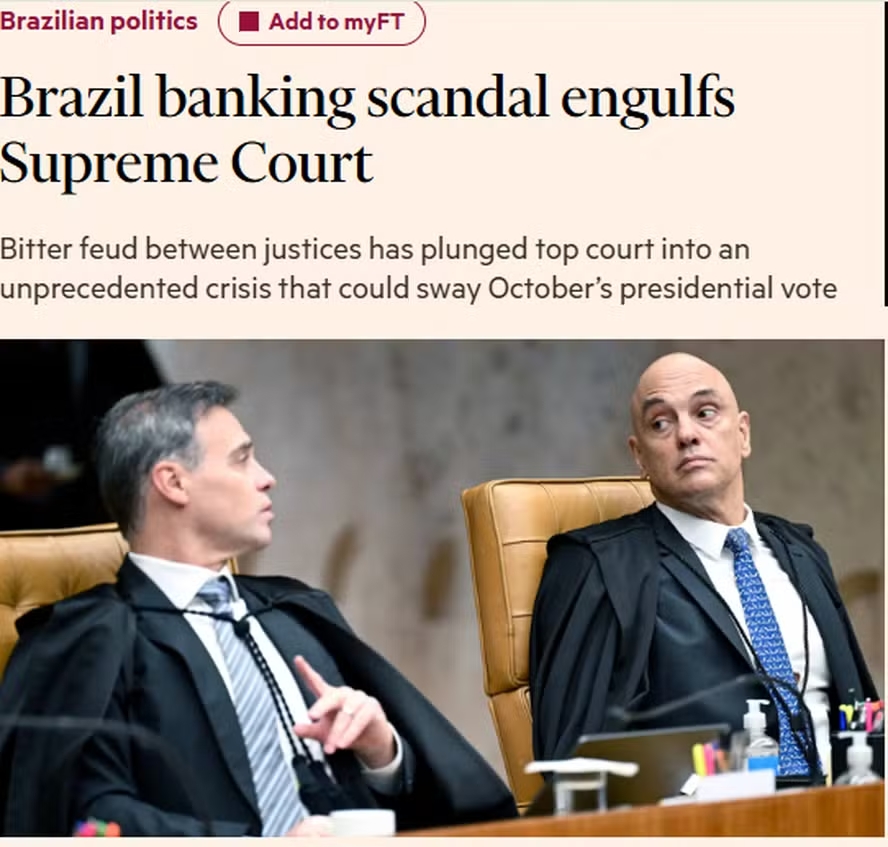 Jornal britânico afirma que 'crise' no STF pode ter 'impacto decisivo' nas eleições episode artwork