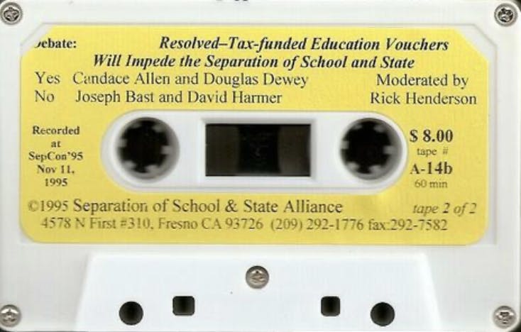 Resolved-Tax-funded Education Vouchers Will Impede the Separation of School and State, Part 2