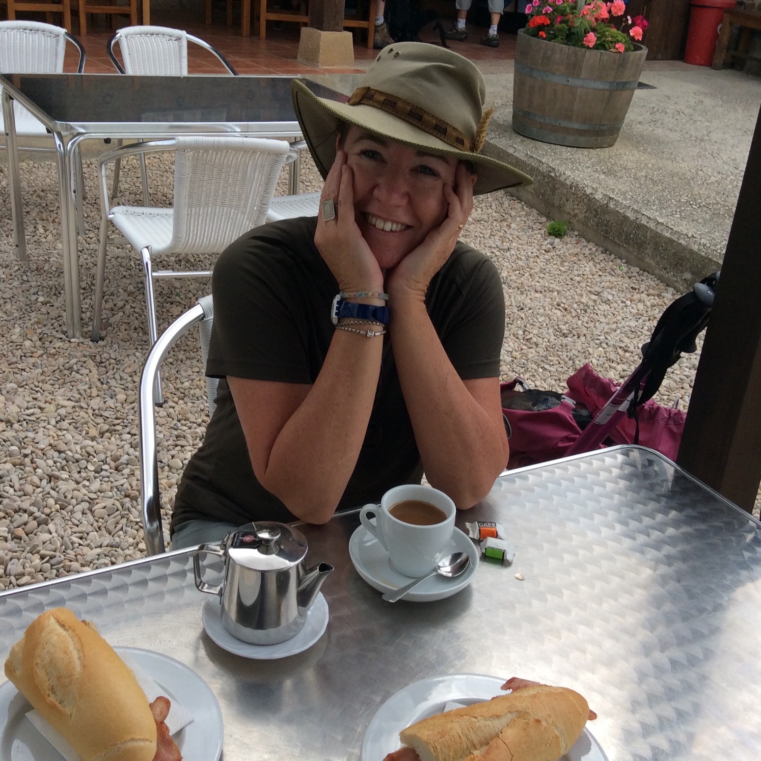 The joy of a cup and saucer on the Camino episode artwork