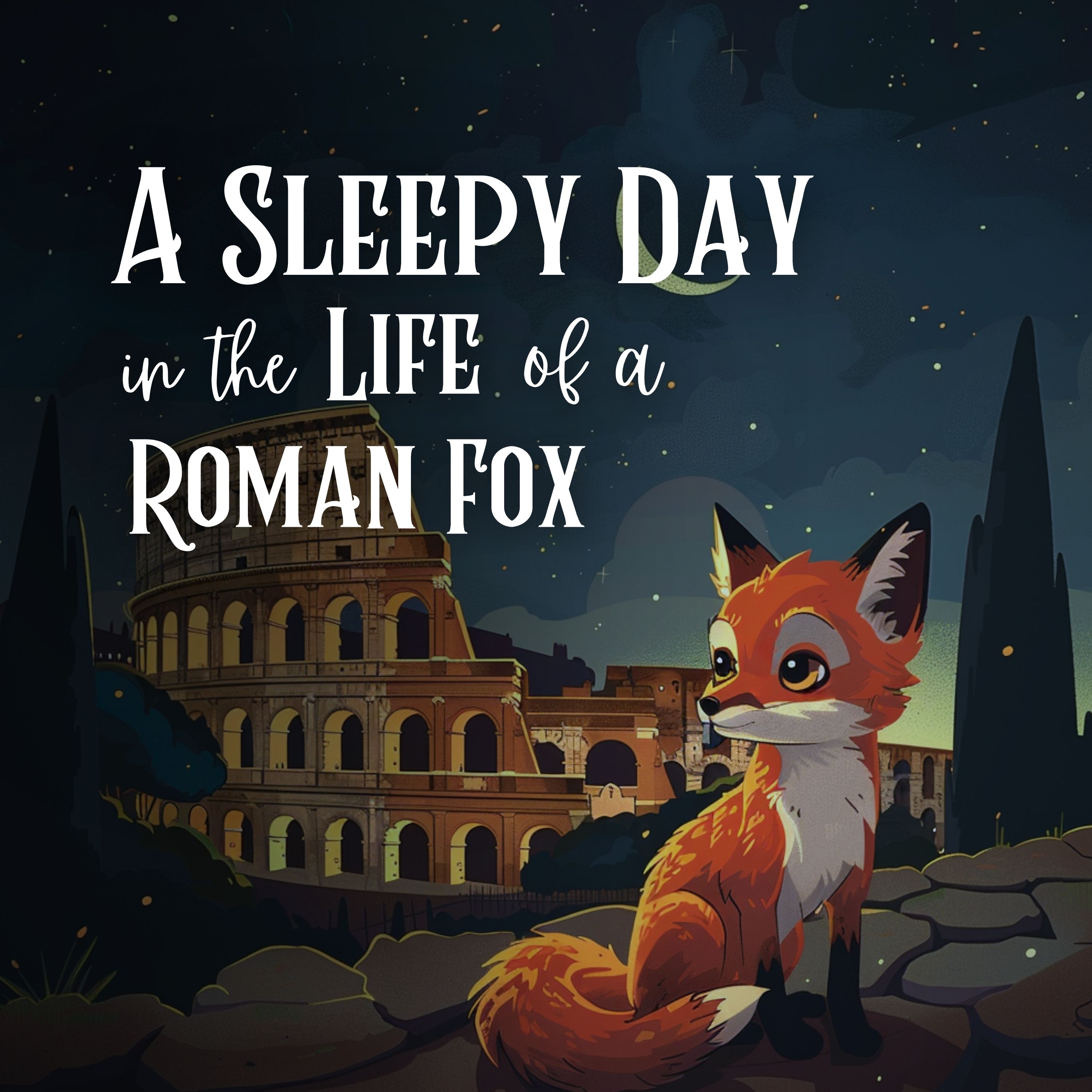 A Sleepy Day in the Life of a Roman Fox