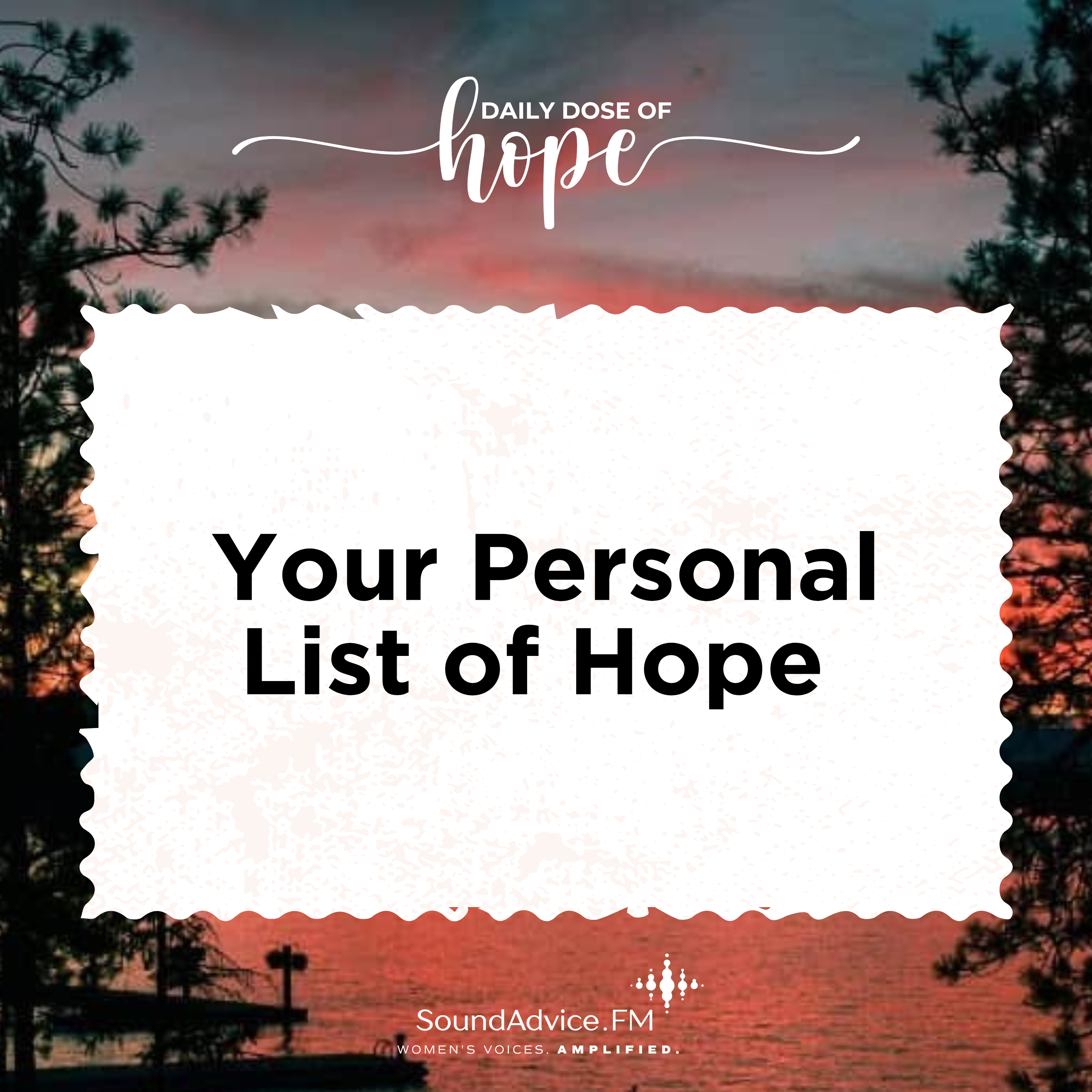 Your Personal List of Hope