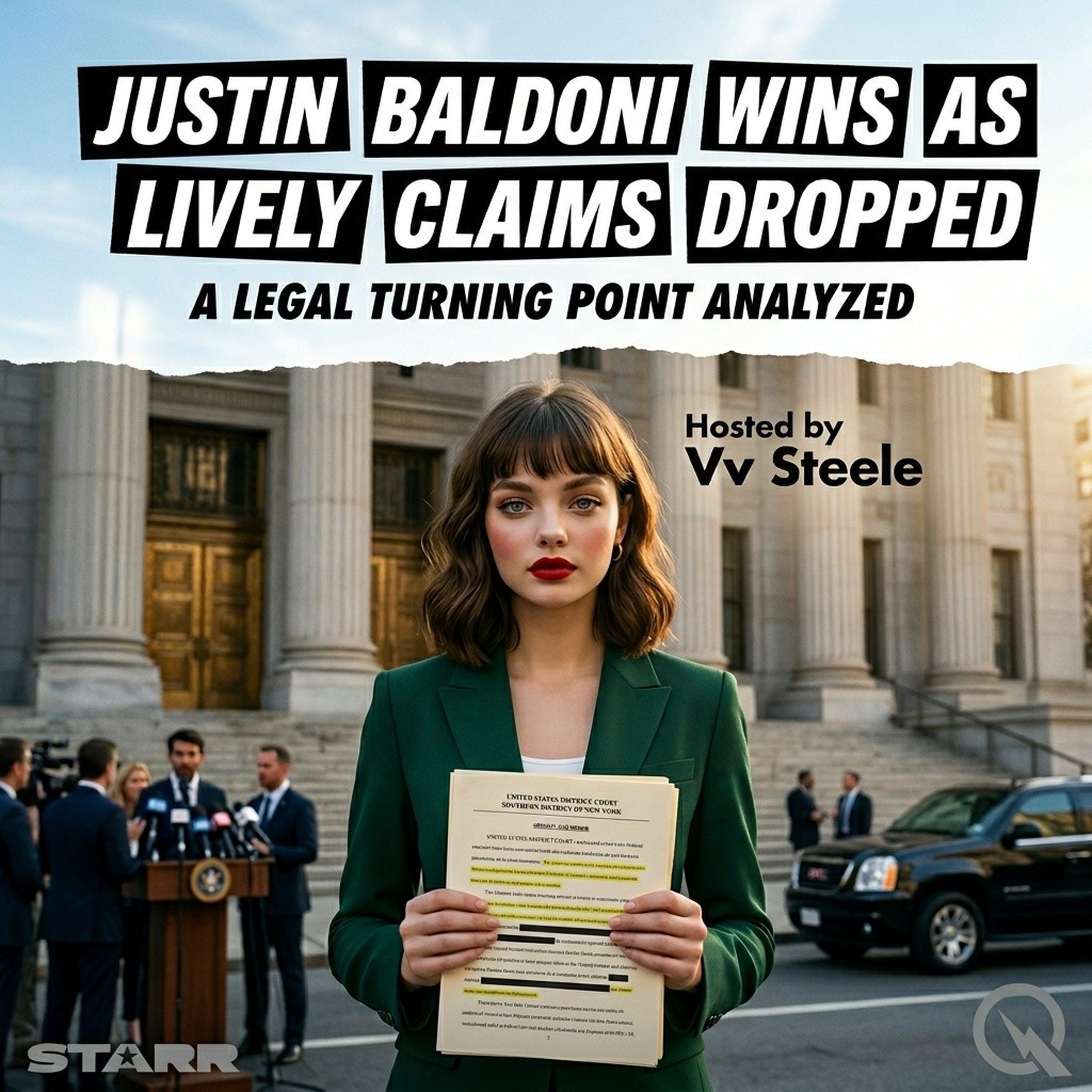 Justin Baldoni Wins as Lively Claims Dropped podcast artwork