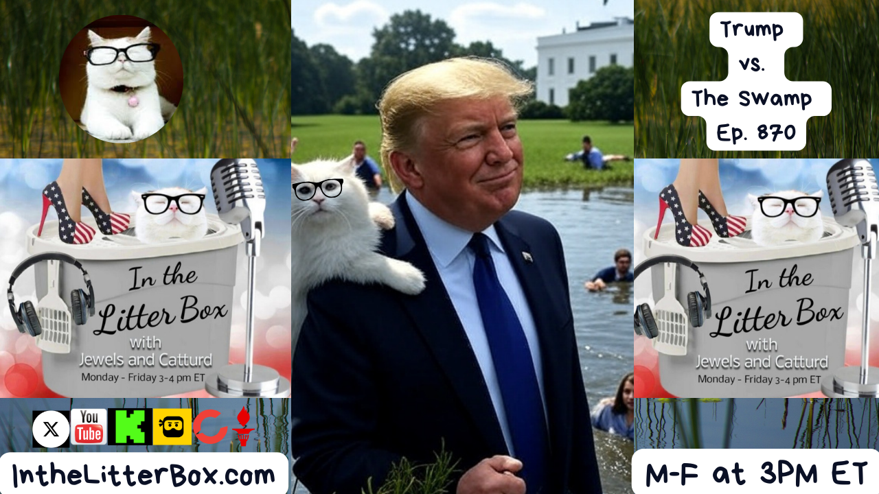 Trump vs. The Swamp | In the Litter Box w/ Jewels & Catturd – Ep. 870 – 8/25/2025