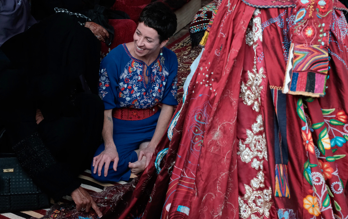 Kirstie McLeod is telling stories in stitches