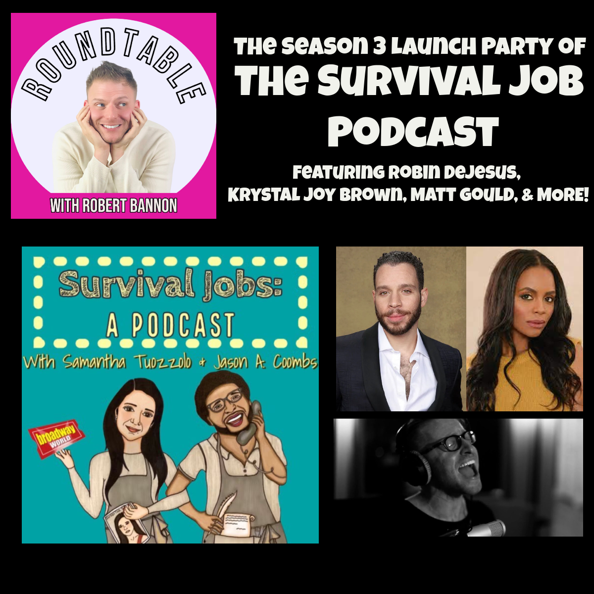 The Survival Job Season 3 Premiere with Robin DeJesus Krystal Joy Brown, & Matt Gould