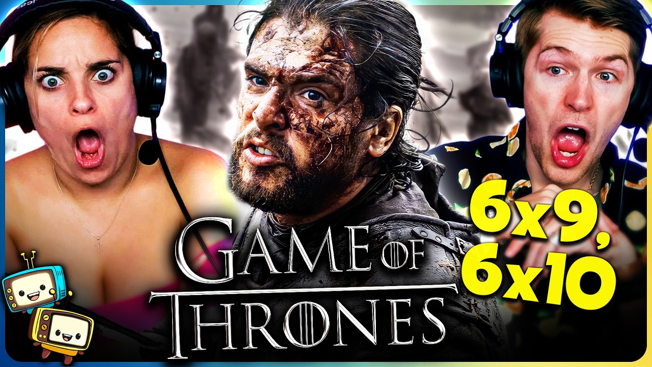 GAME OF THRONES 6x9 & 6x10 Season Finale Reaction! | First Time Watch! | Battle of the Bastards episode artwork