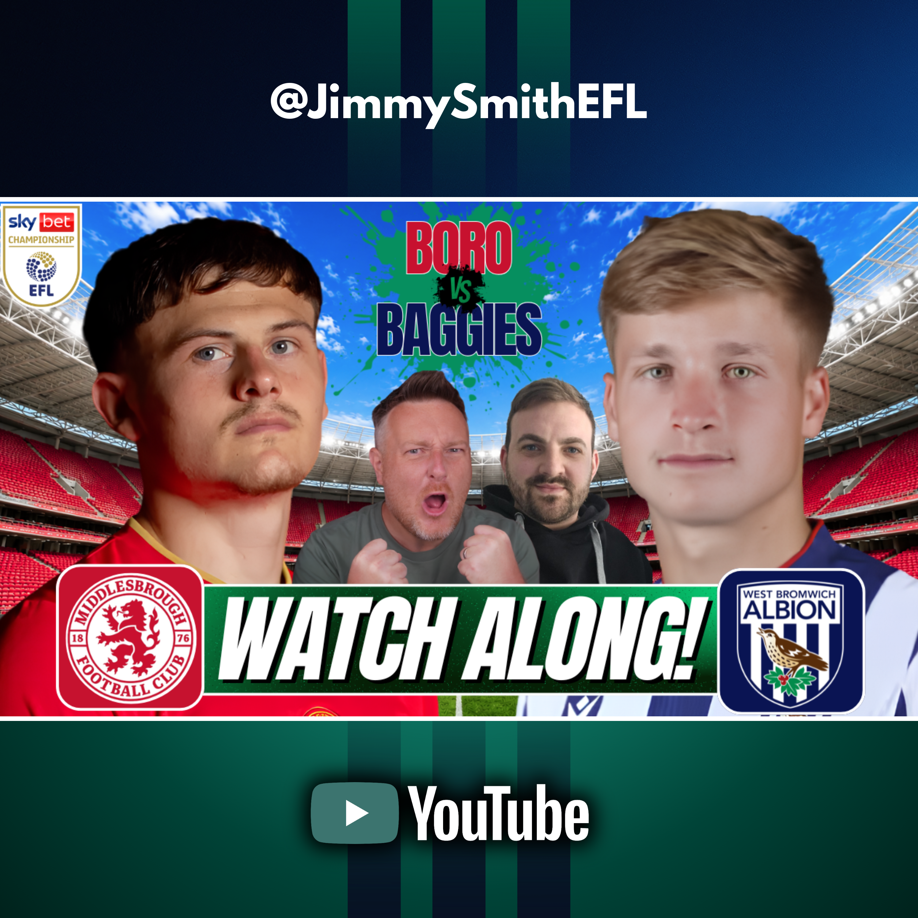 📺⚽ BORO v BAGGIES! | Middlesbrough vs West Brom | CHAMPIONSHIP WATCHALONG! ⚽📺