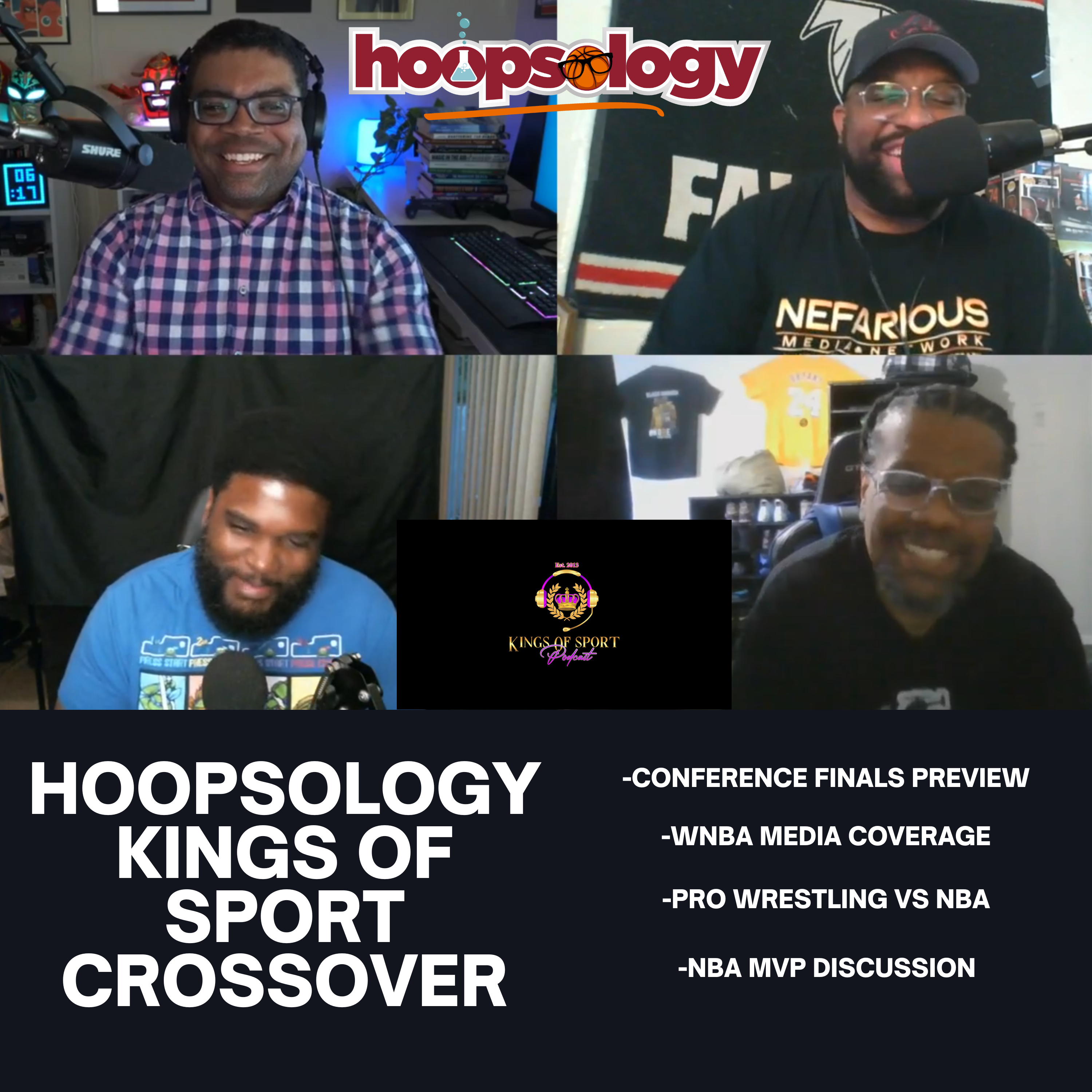 Hoopsology x Kings of Sport: WNBA Discourse, NBA Conference Finals, Hoops vs Pro Wrestling episode artwork