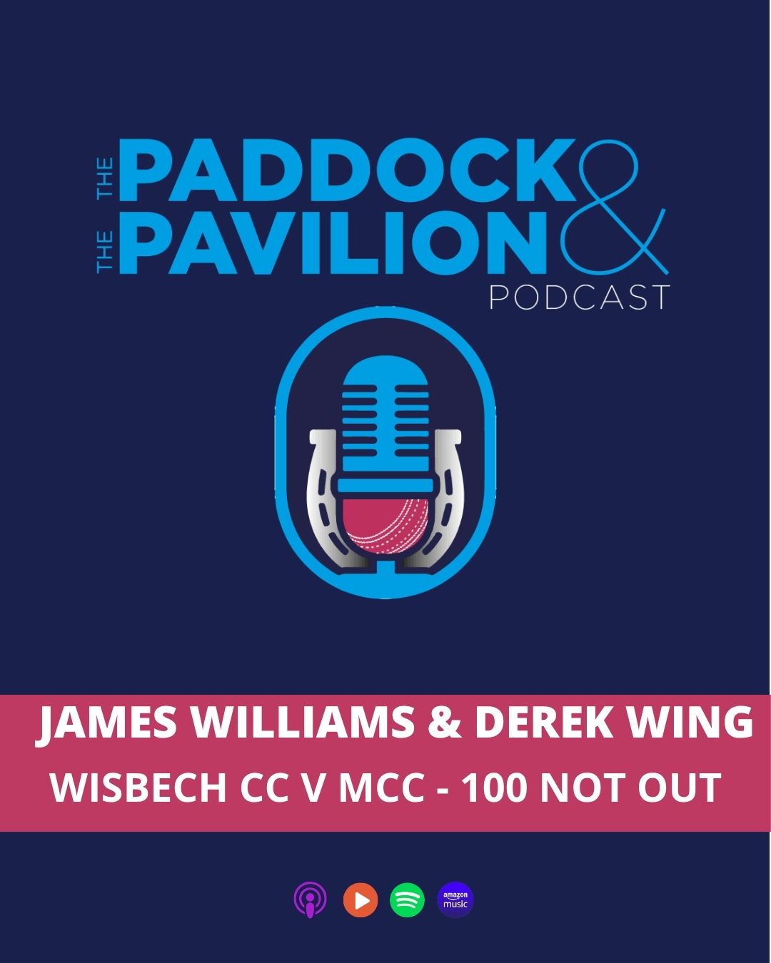 Ep 439 - James Williams & Derek Wing - Wisbech CC v MCC 100 Not Out episode artwork