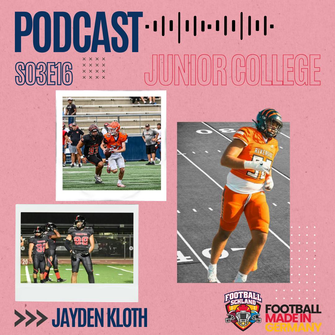S03E16 Im Gespräch mit Jayden Kloth, DL, Riverside City College Tigers S03E16 Im Gespräch mit Jayden Kloth, DL, Riverside City College Tigers