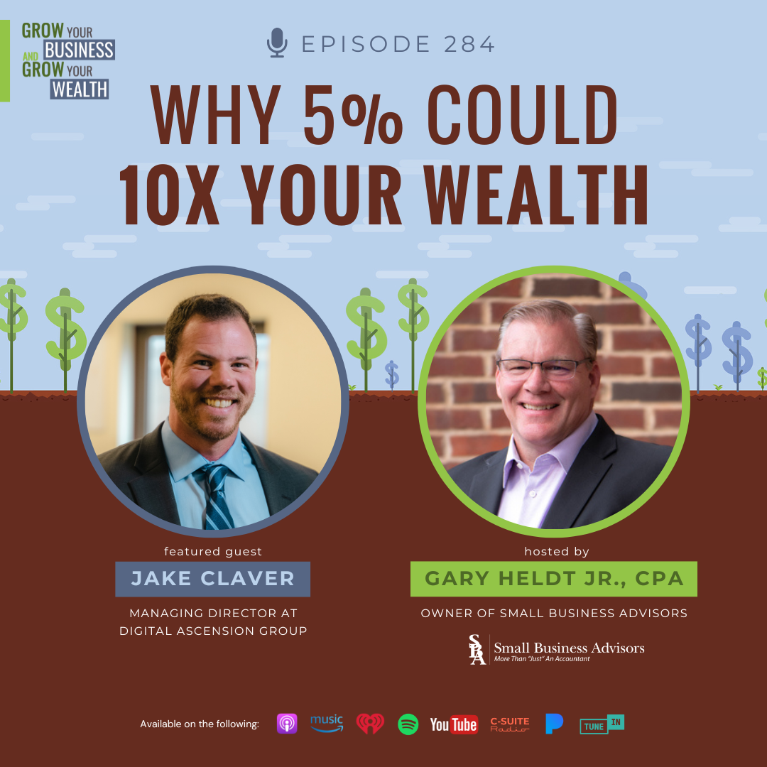 Episode 284:  Why 5% Could 10x Your Wealth