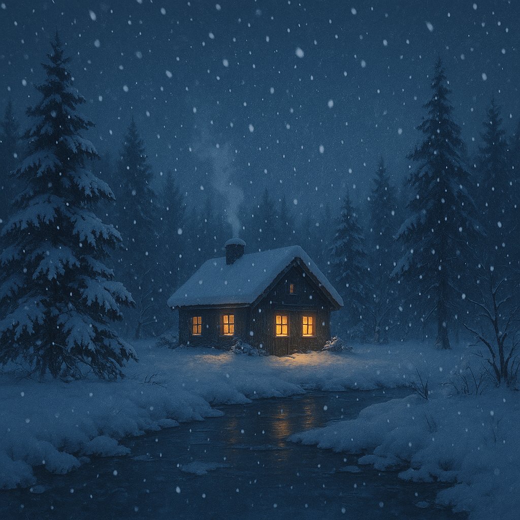 Peaceful Icy Snowfall | Relaxing Winter Ambience for Sleep, Study, and Relaxation