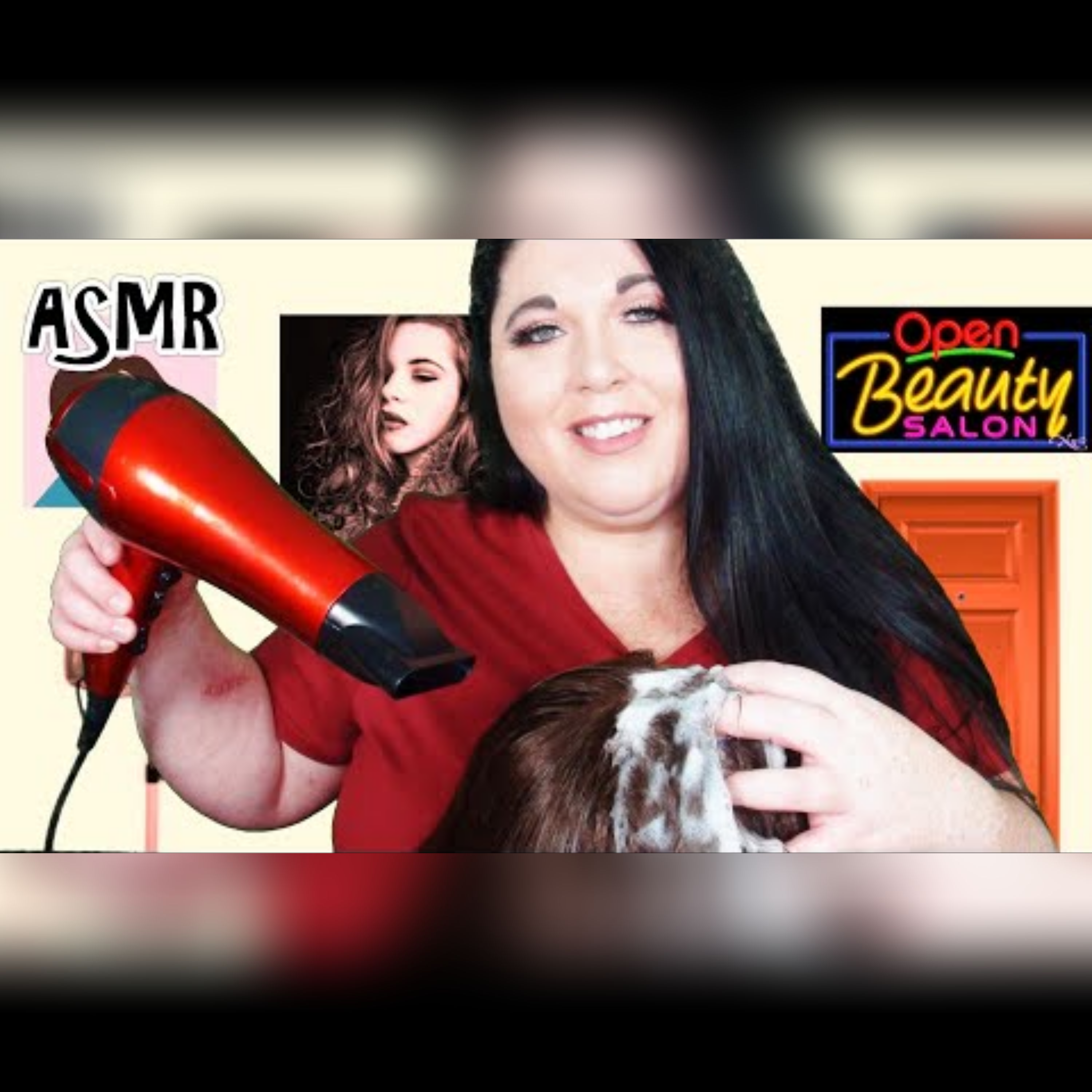 ASMR Shampoo Hair Wash & Blow Dry Hair Salon Roleplay (Real Hair, Hair Dryer, Hair Brushing, Spray) episode artwork