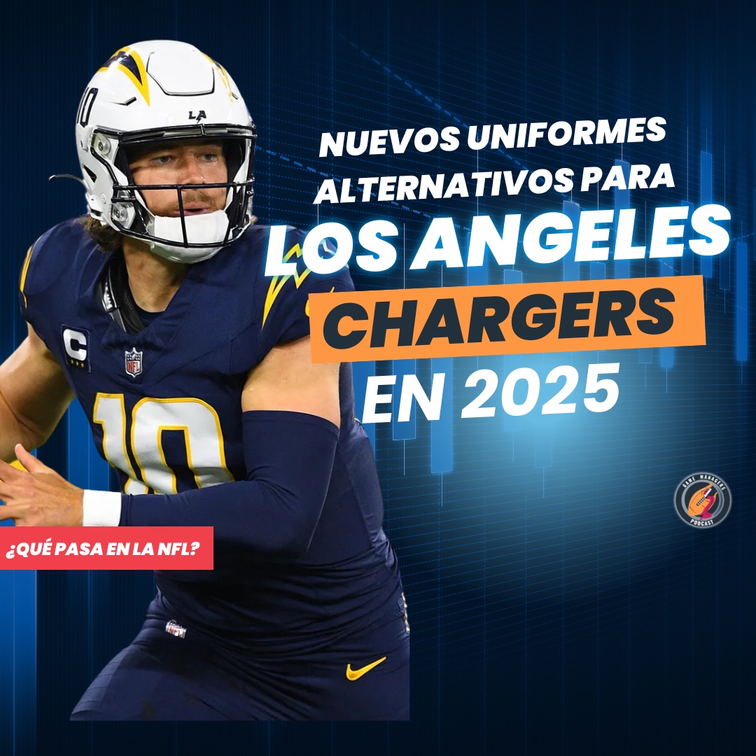 Nuevo uniforme alternativo de los Chargers y otras noticias de la NFL