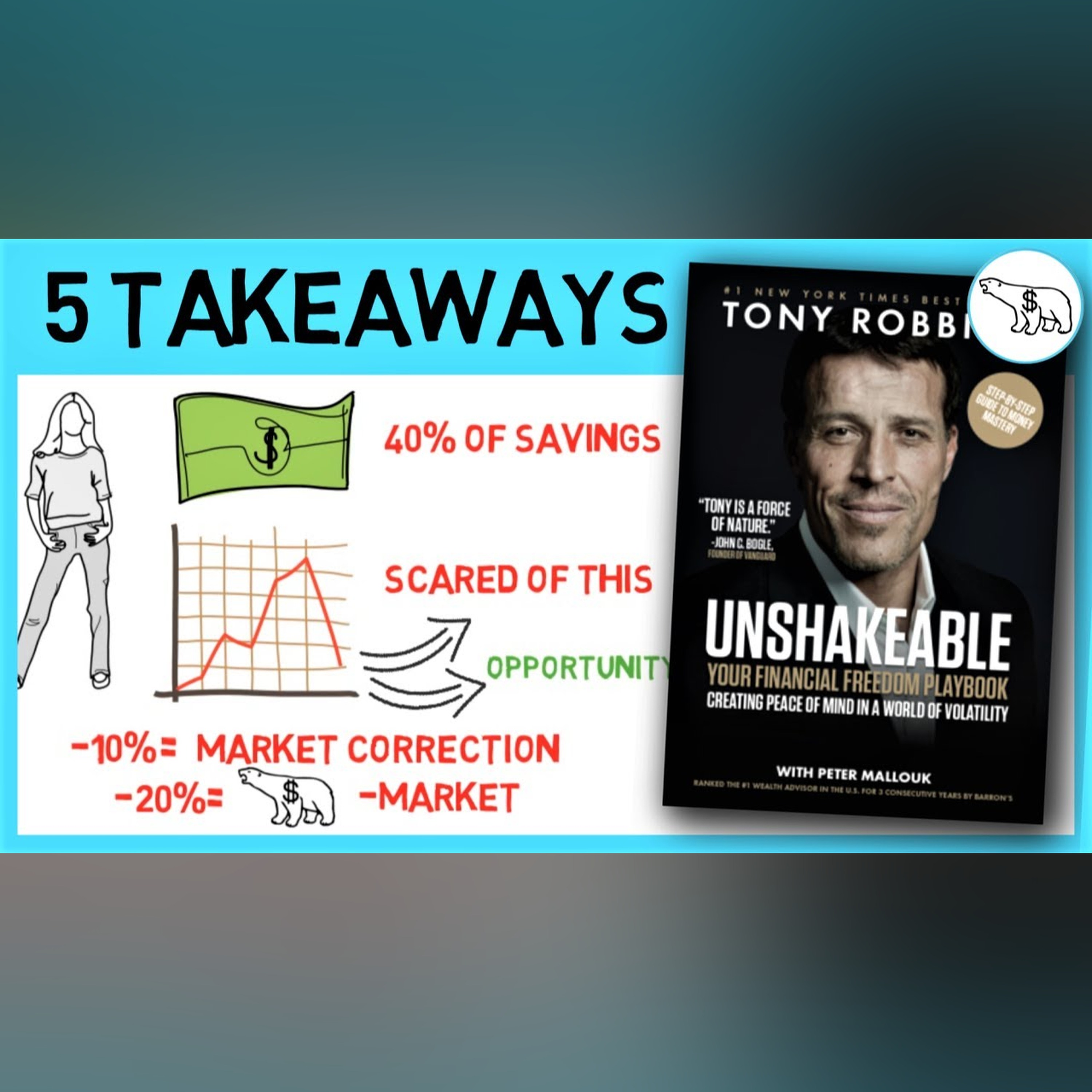 UNSHAKEABLE – TOP 5 TAKEAWYAS (BY TONY ROBBINS)