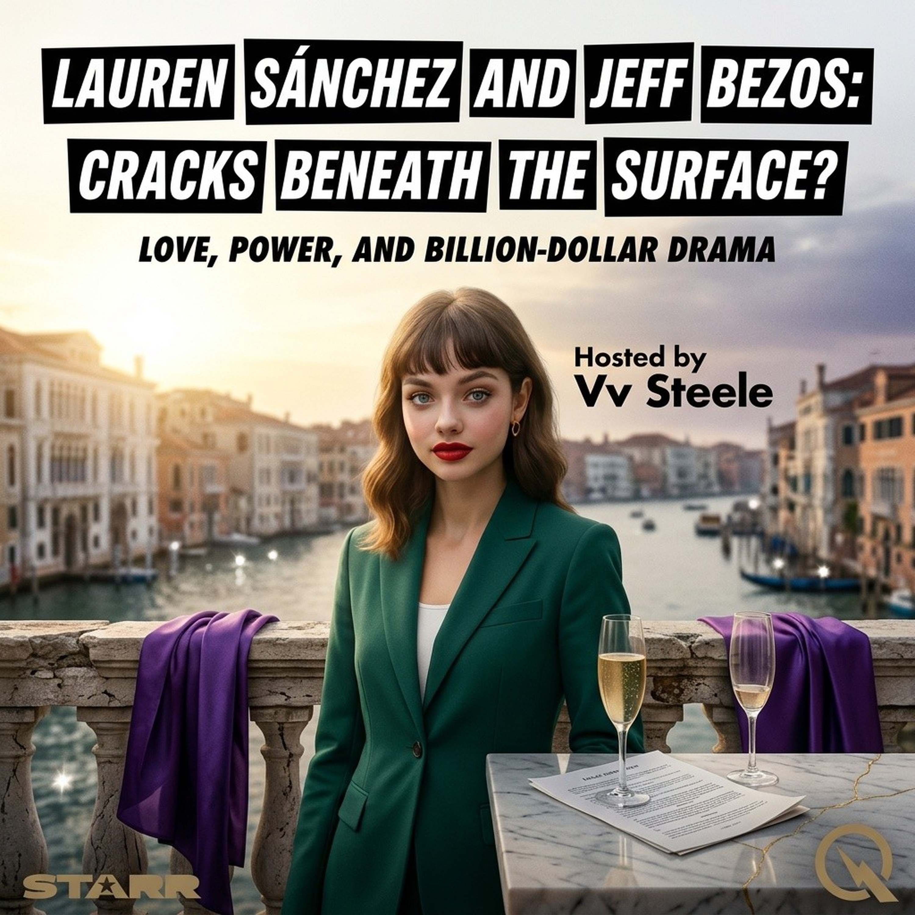 Lauren Sánchez and Jeff Bezos: Cracks Beneath the Surface? podcast artwork