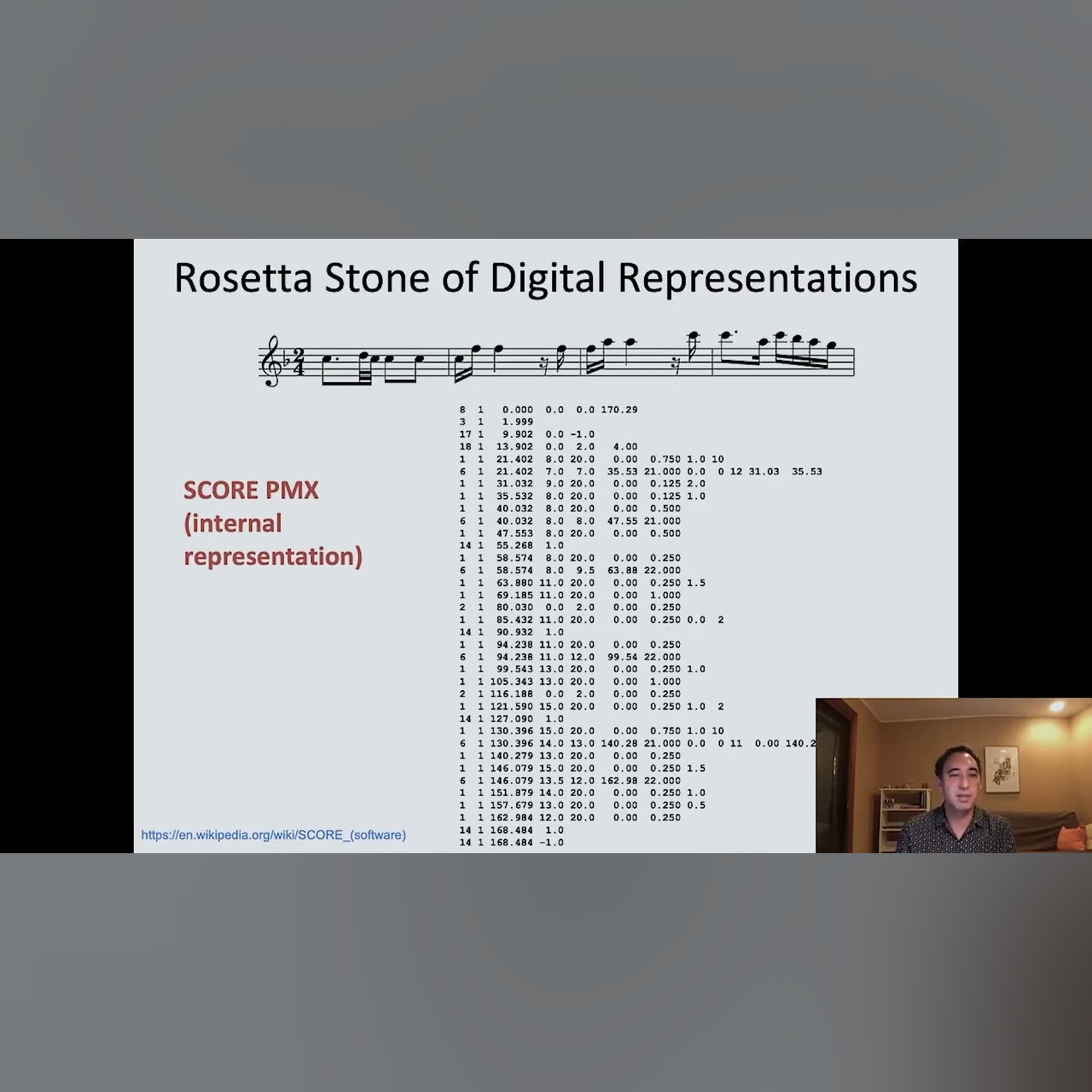 Video 6b: Representations of Ontologies: Craig Sapp’s Rosetta Stone