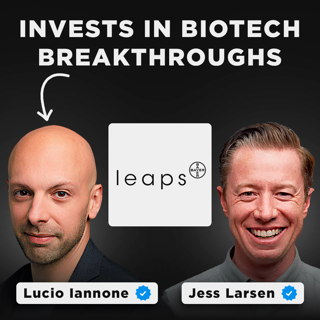 Insights from Bayer’s $1.5 Billion VC Fund | Lucio Iannone, Head of Health Venture Investments (VP) at Leaps by Bayer