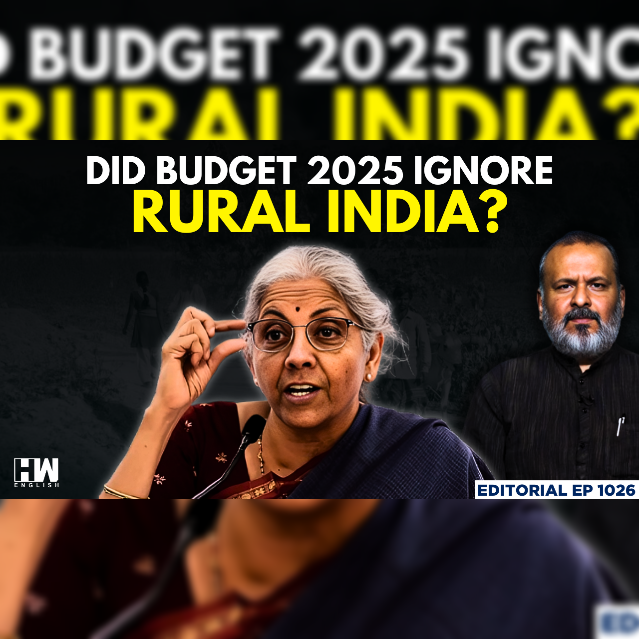 Editorial with Sujit Nair | Did Budget 2025 Ignore Rural India? | Nirmala Sitharaman | Tax | GST episode artwork