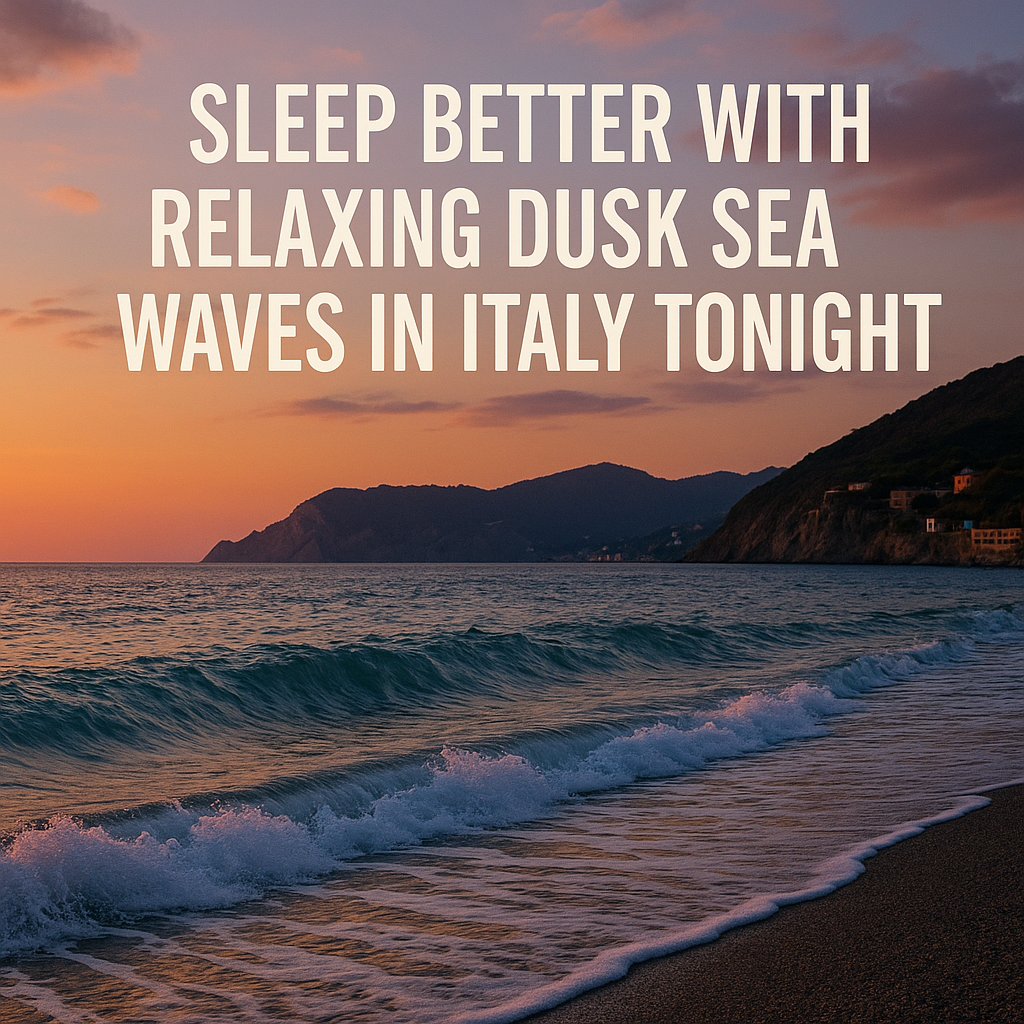 Sleep Better with Relaxing Dusk Sea Waves in Italy Tonight