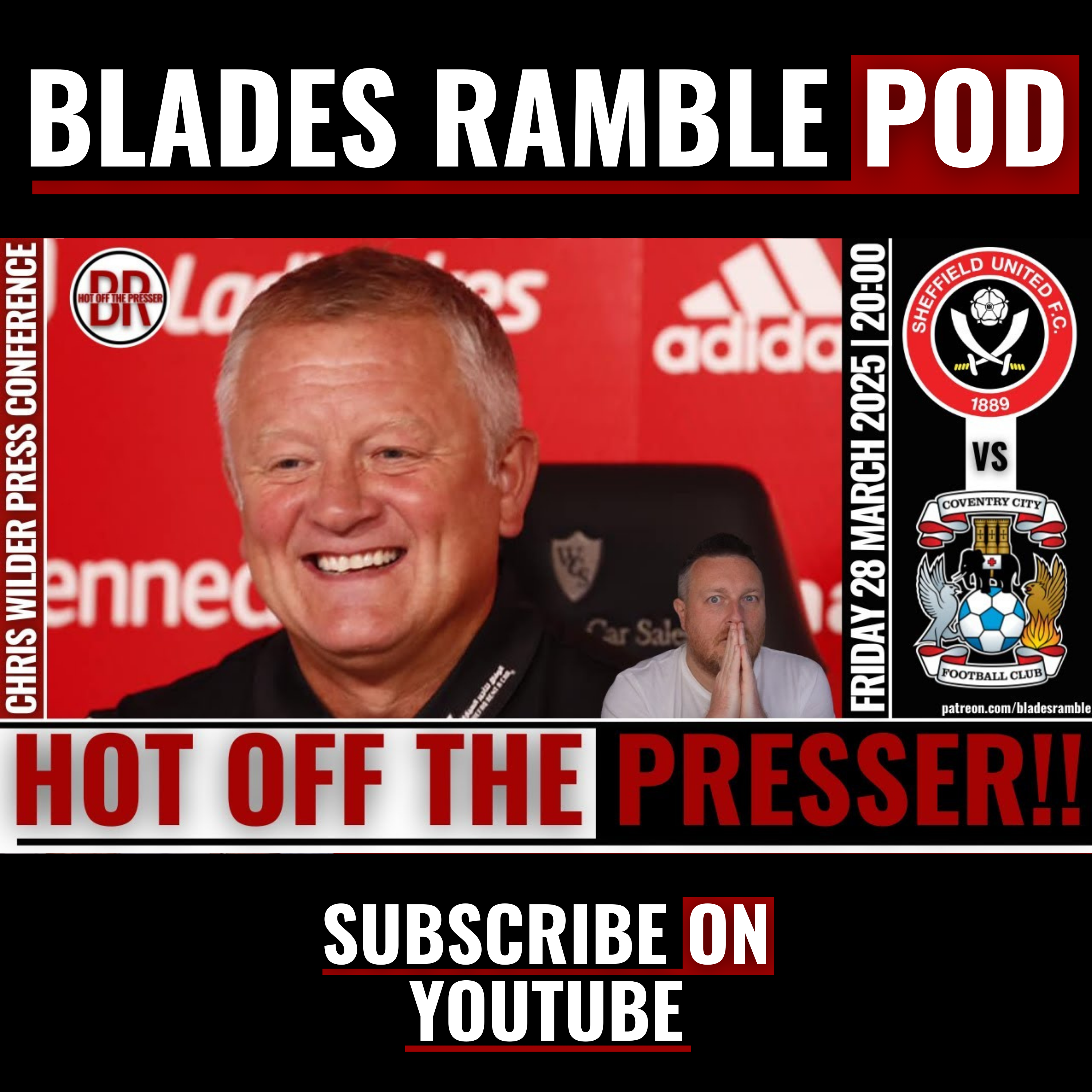 ⚔️🎙️ HOT OFF THE PRESSER - CHRIS WILDER PRESS CONFERENCE PRE-COVENTRY | ALL THE REACTION LIVE 🎙️⚔️