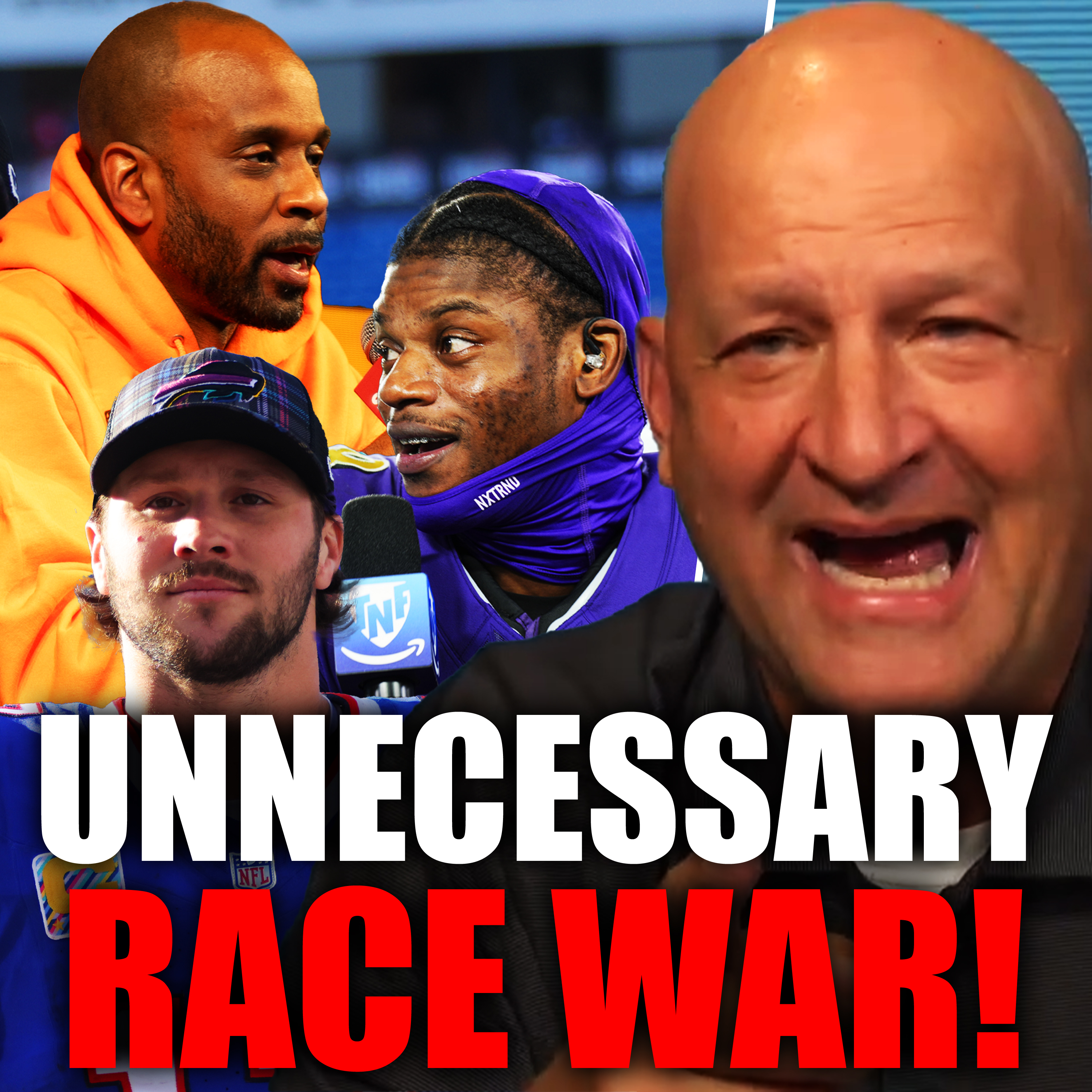 Woke Bomani Jones Pushes RACE WAR On Josh Allen and Lamar Jackson + Dallas Clark & Ben Hartsock | episode artwork