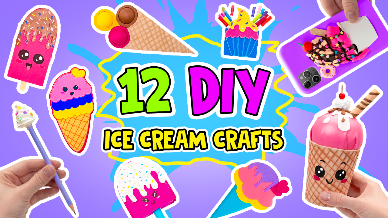 Ice Cream UP Your Party!  12 Cool Crafts & DIY Ideas