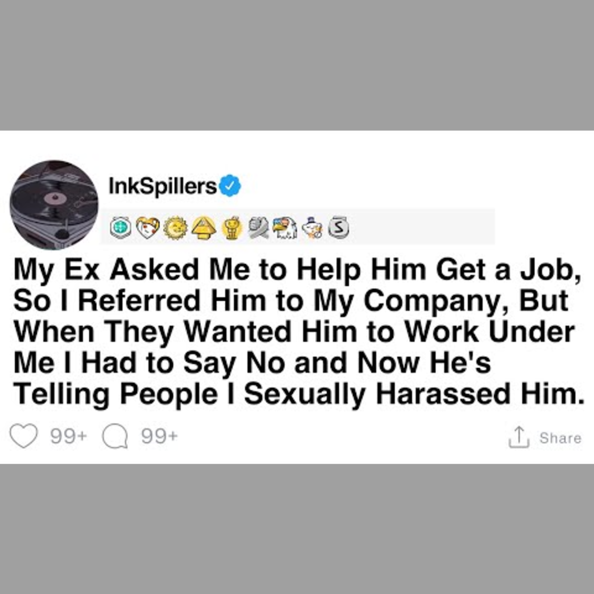 Ex-Partner's Job Referral Drama and Allegations