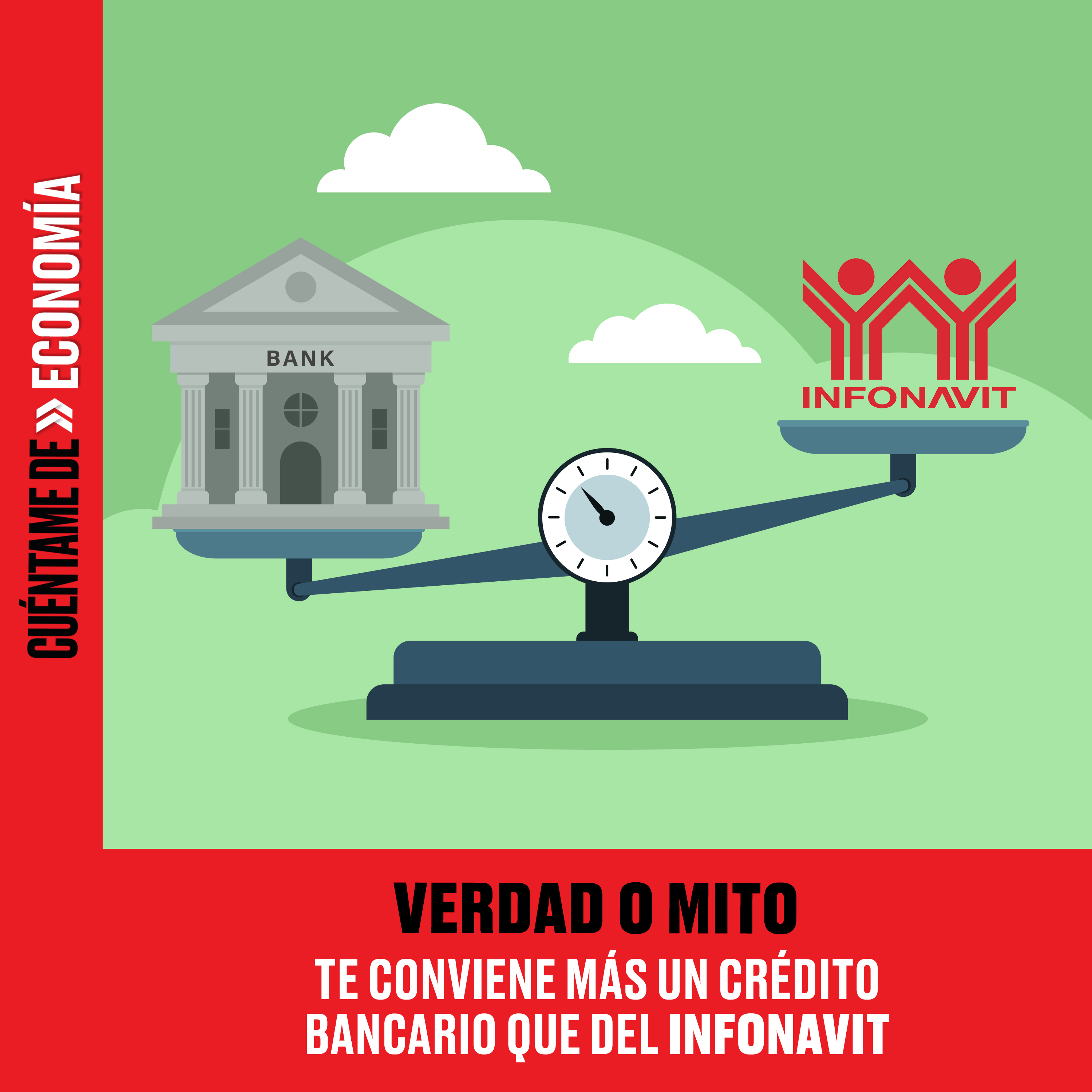VERDAD O MITO: Te conviene más un crédito bancario que del Infonavit