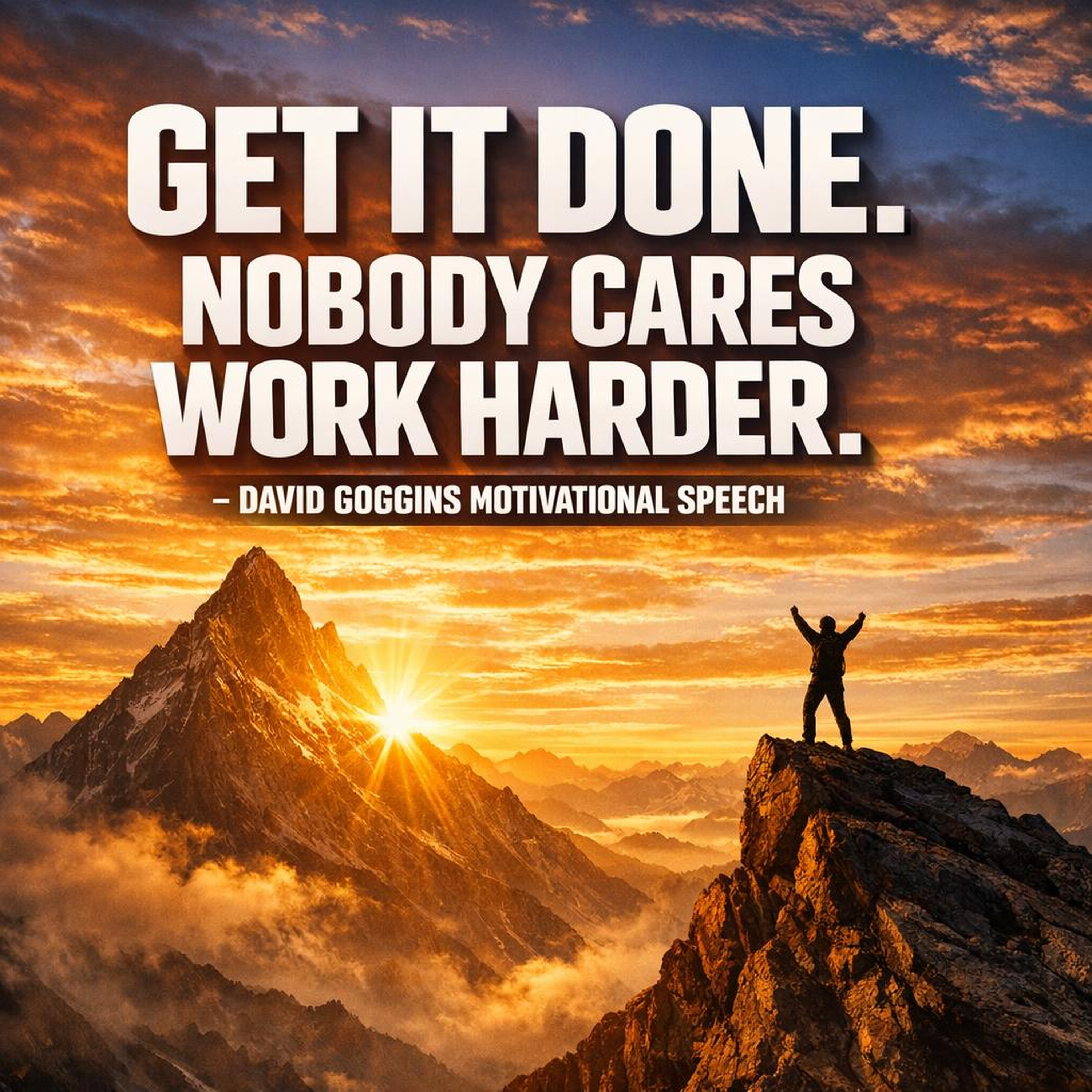 GET IT DONE: NOBODY CARES, WORK HARDER with David Goggins episode artwork