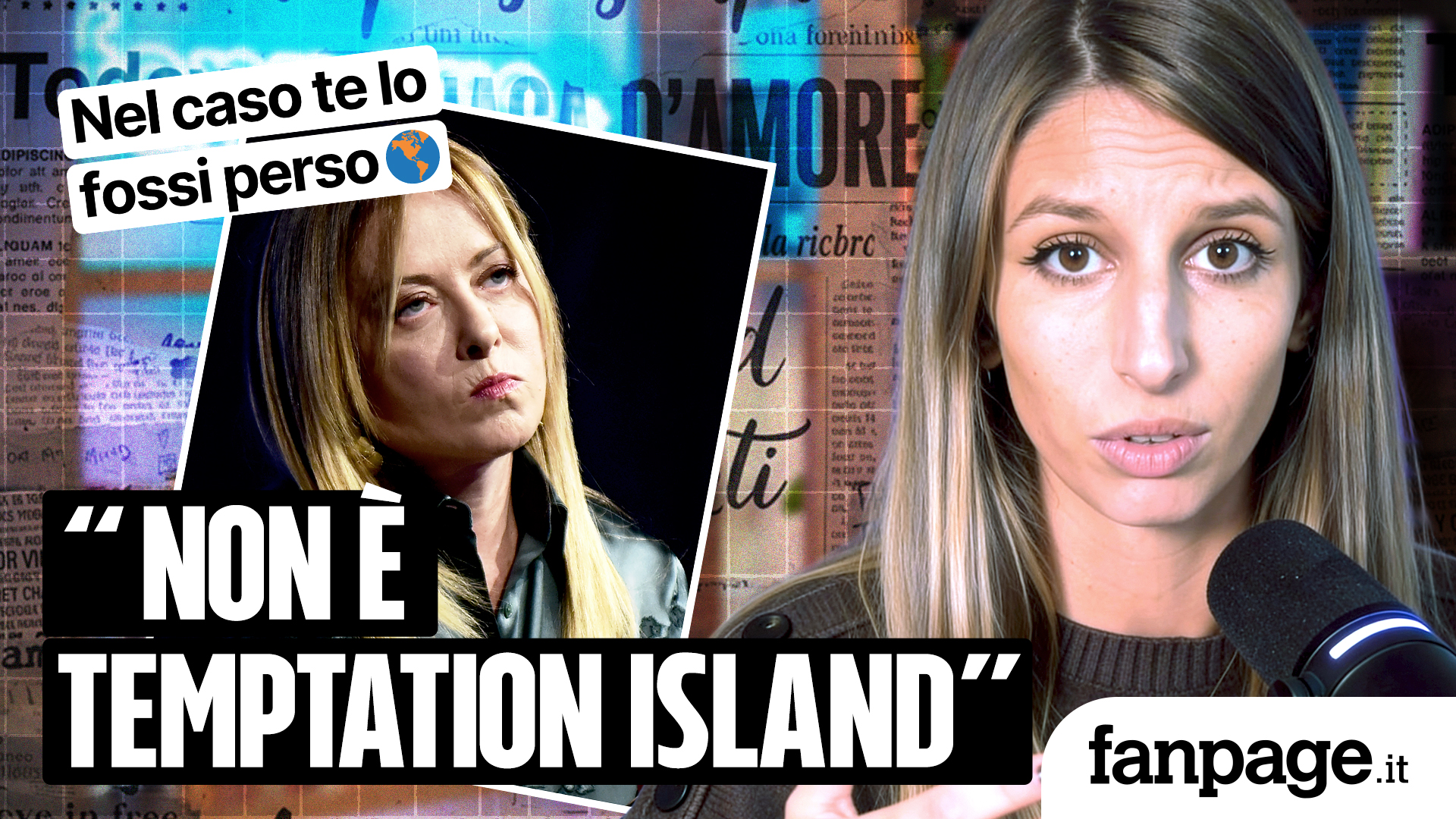 Giorgia Meloni dice che la politica estera non è Temptation Island episode artwork