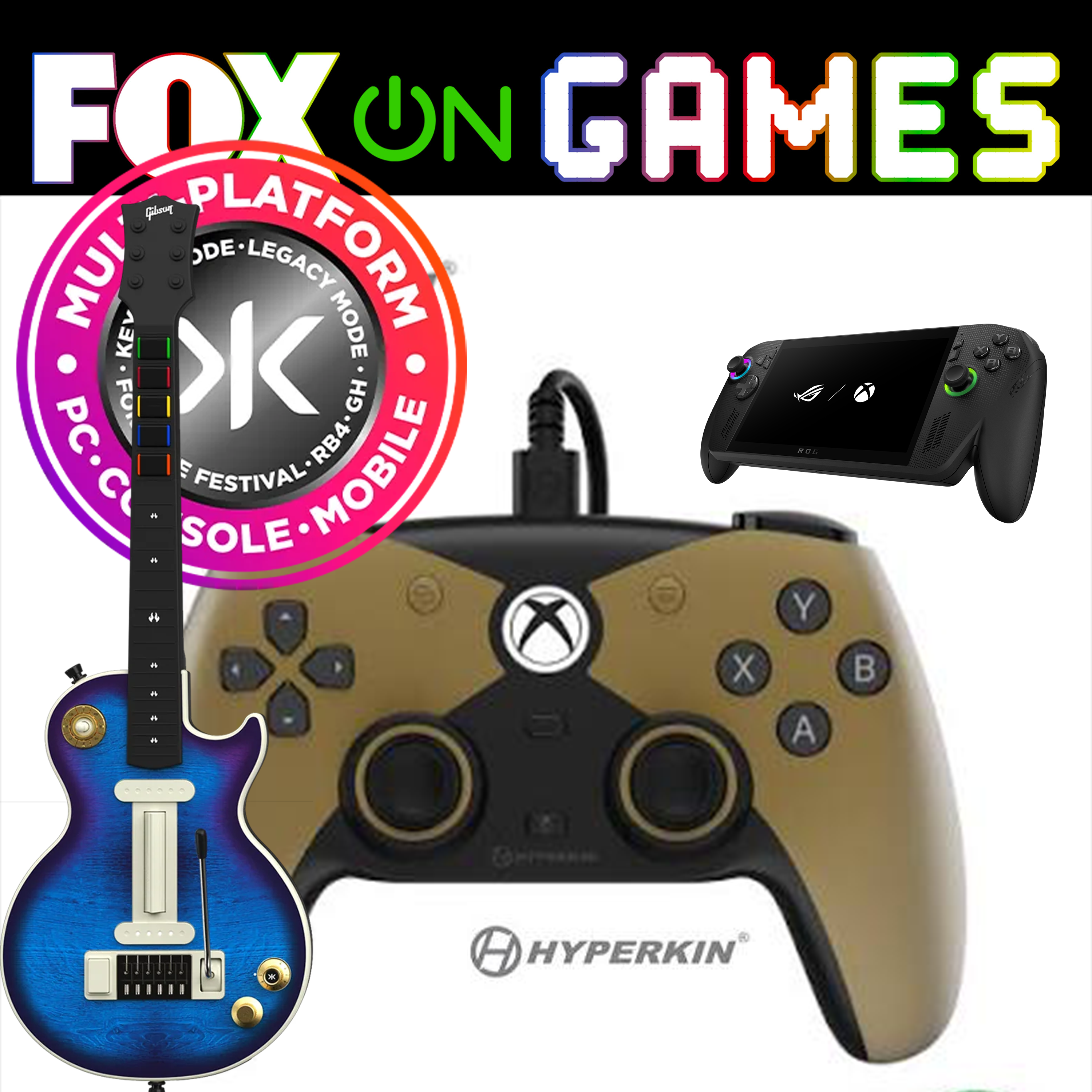 Holiday Gift Guide : XBOX Crkd Guitars, Hyperkin Pro Controller & The ASUS ROG Ally