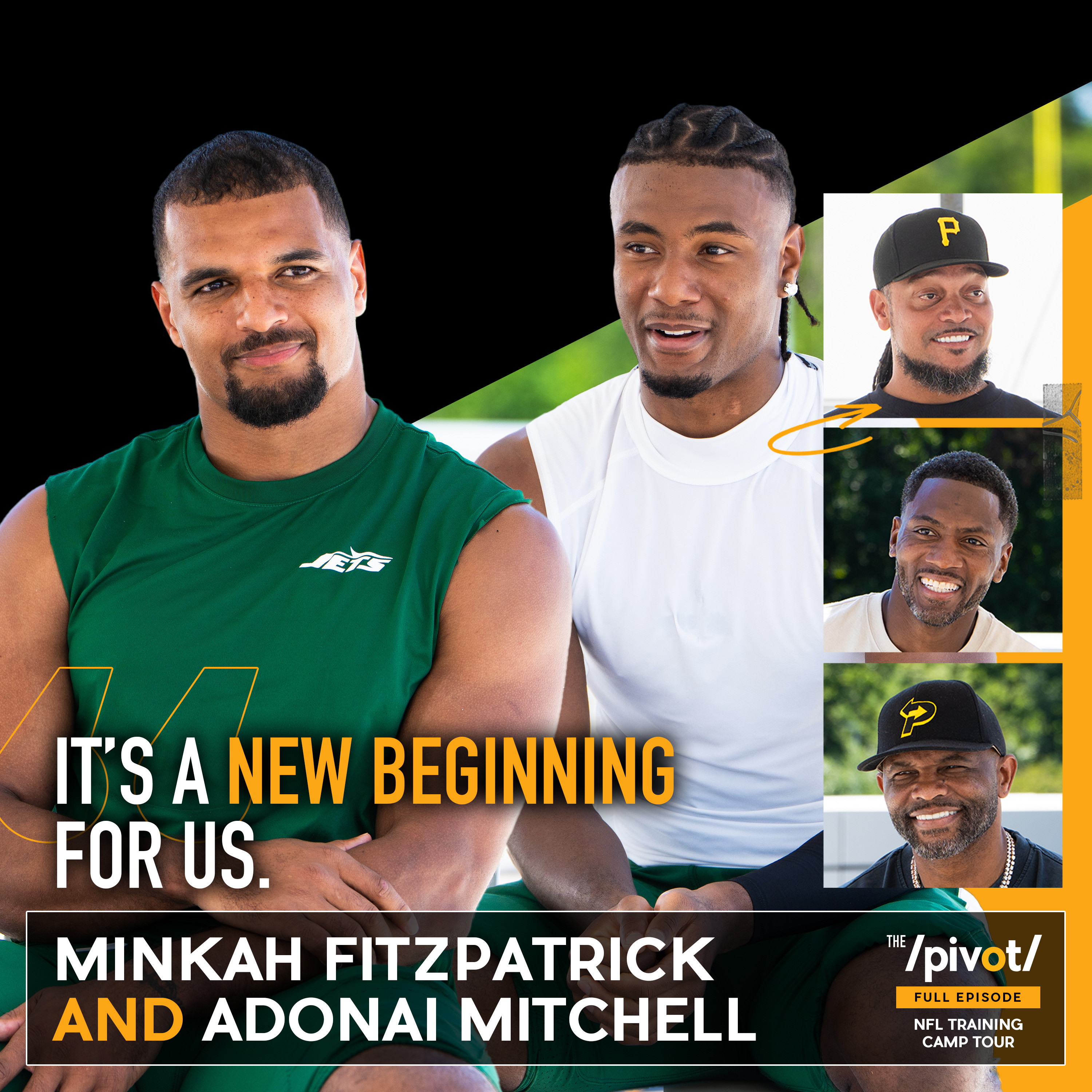 Minkah Fitzpatrick and Adonai Mitchell from Jets camp, open up like never before: Minkah on what went wrong in Pittsburgh, why he left Miami, regrets and AD on overcoming adversity and fresh start under Aaron Glenn's leadership . artwork