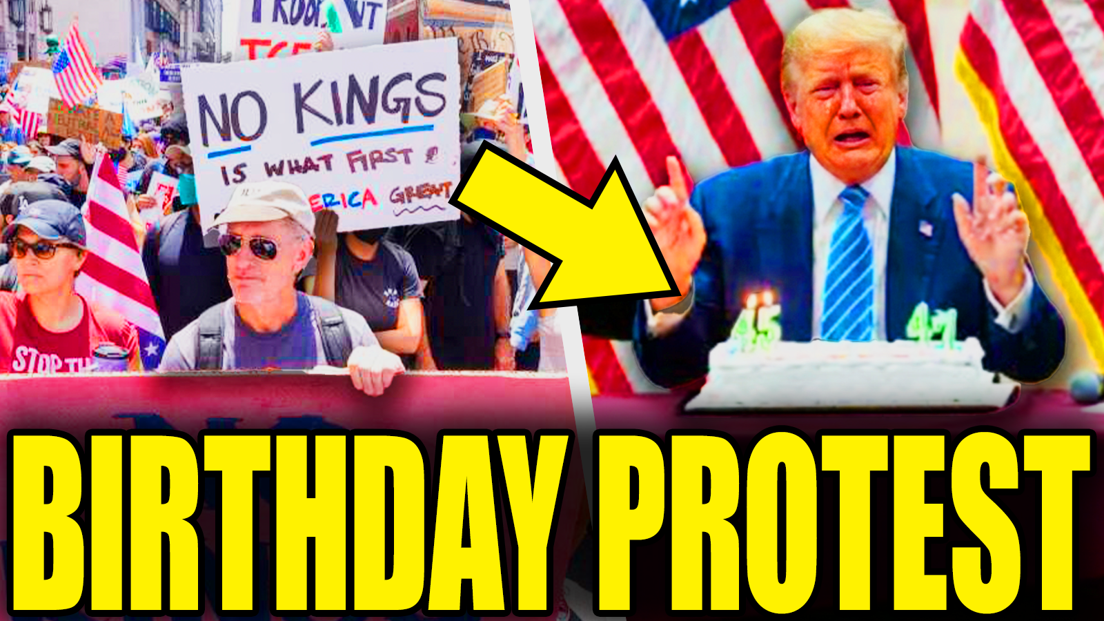 Crying Trump’s Birthday Party Ruined As Massive Protest Erupts episode artwork
