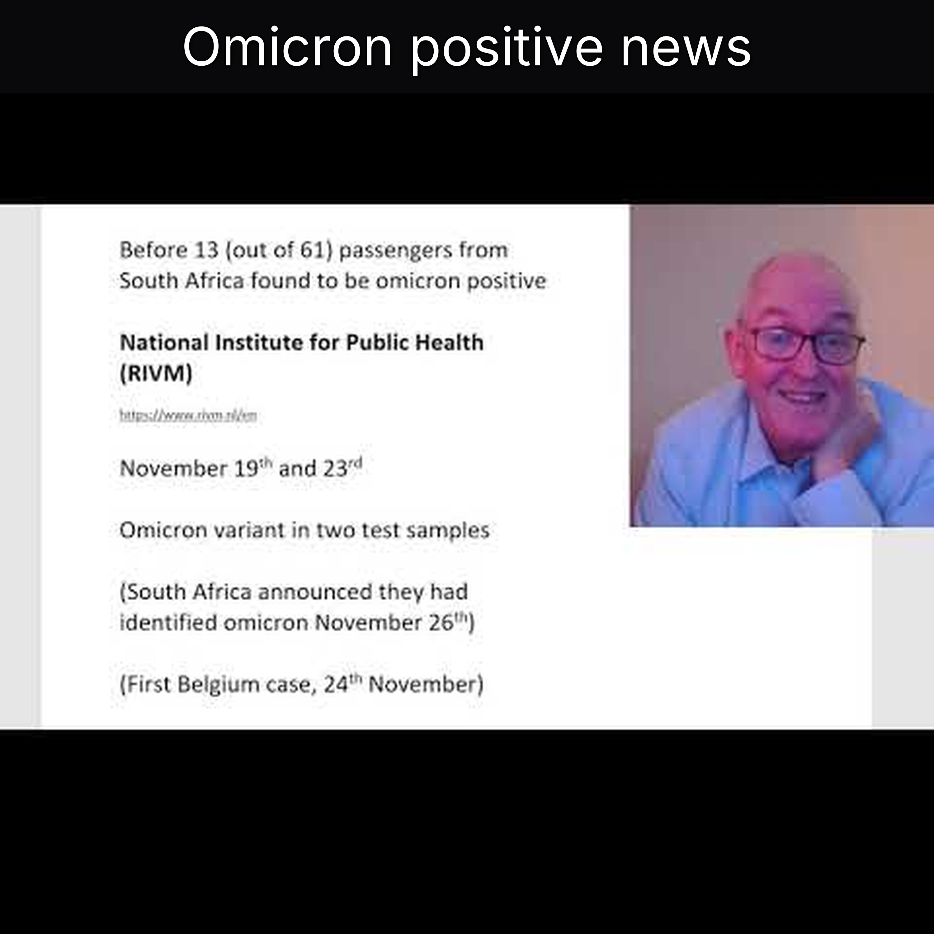 Omicron positive news episode artwork