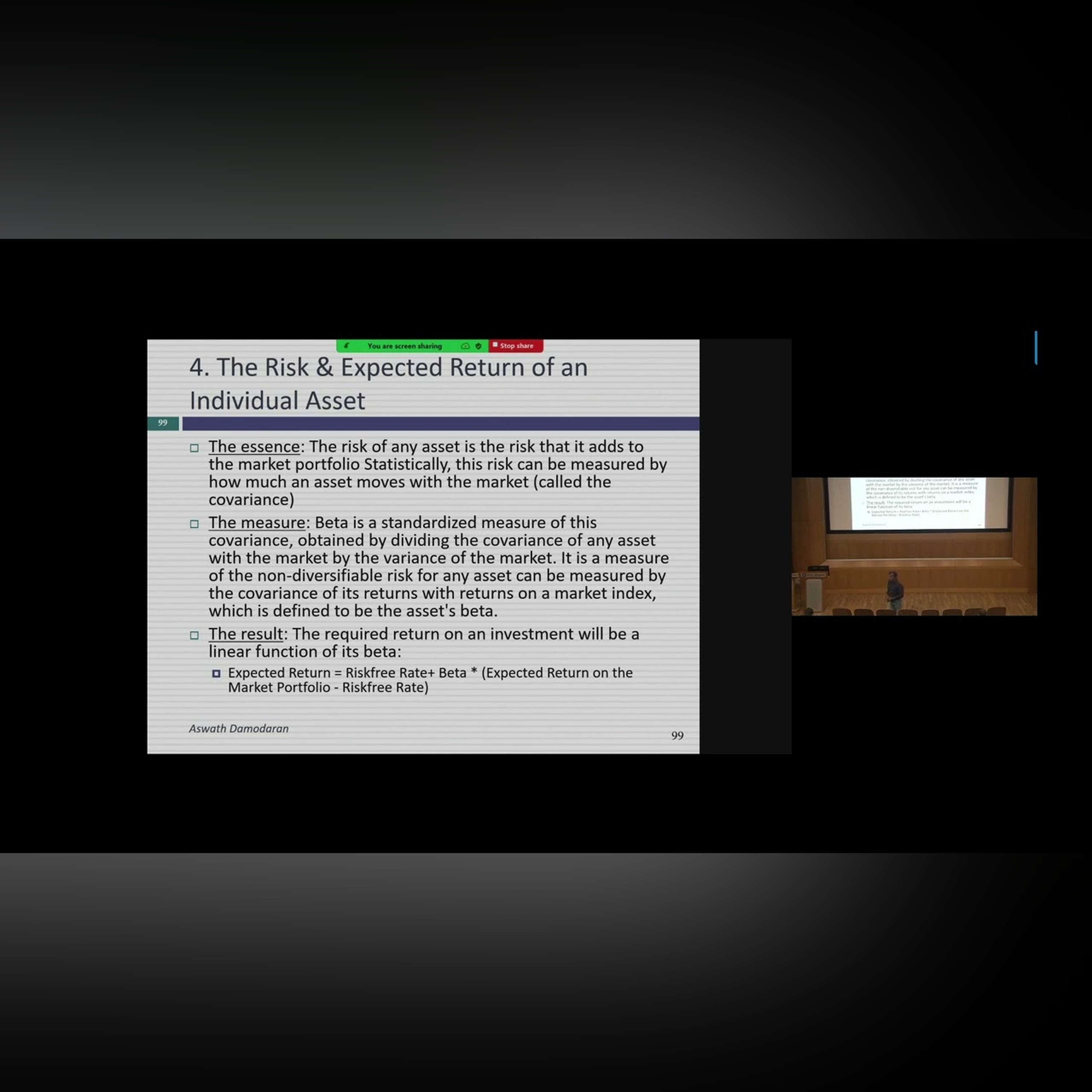 Session 6: Risk - From Models to Inputs