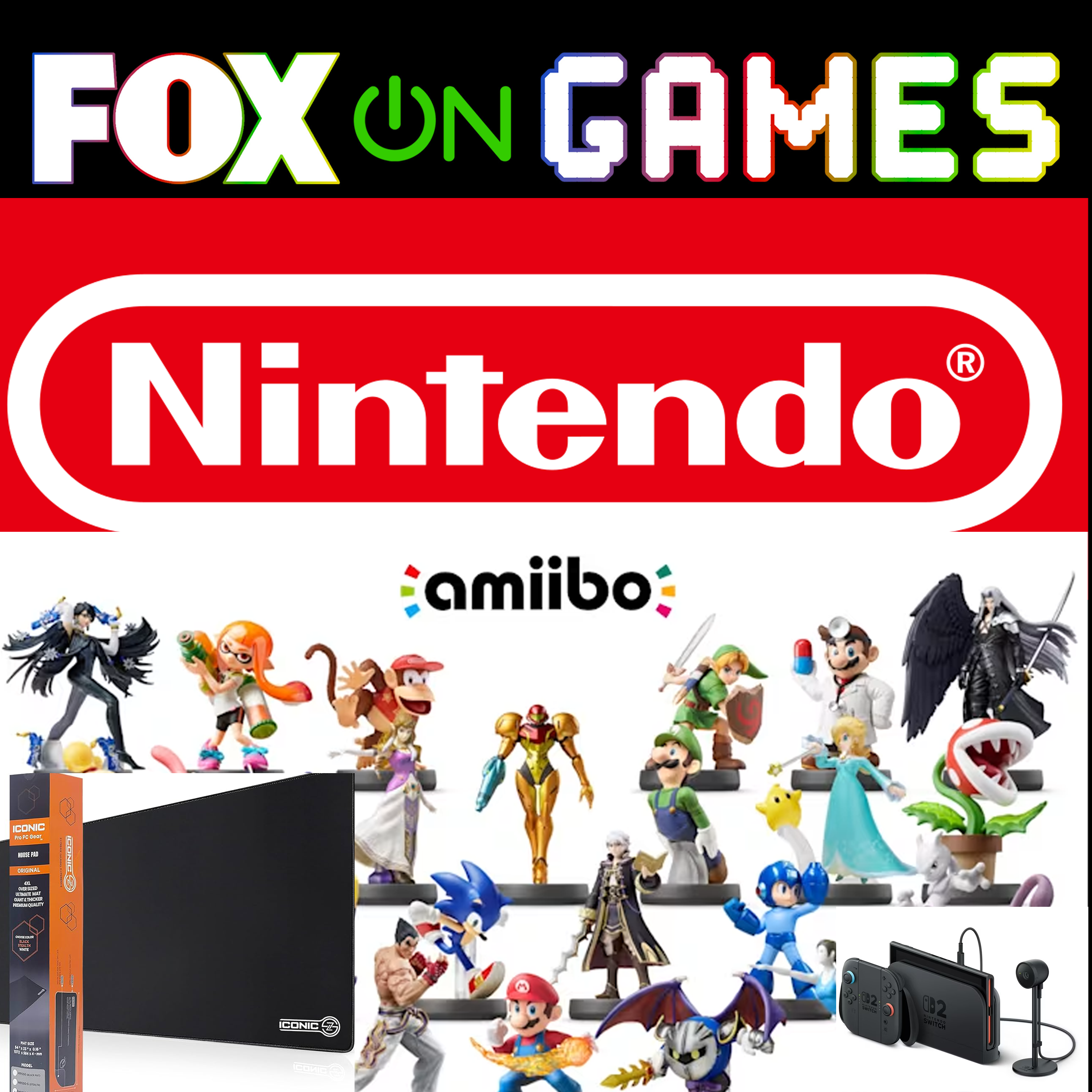 Holiday Gift Guide:  Switch 2 Camera, Amiibo & The Unexpected Mousepad Accessory