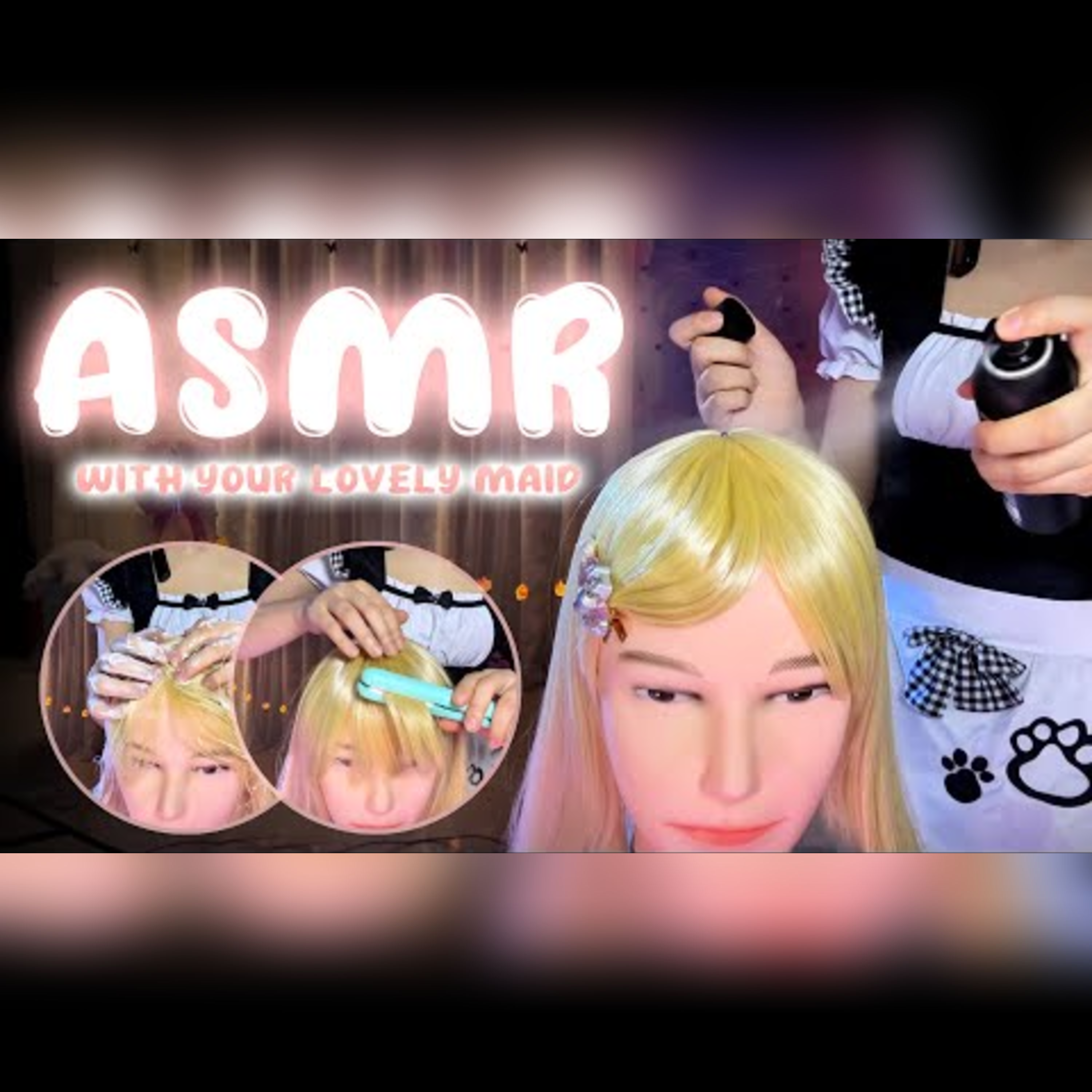 ASMR Hair Pampering and Styling with Your Charming Maid