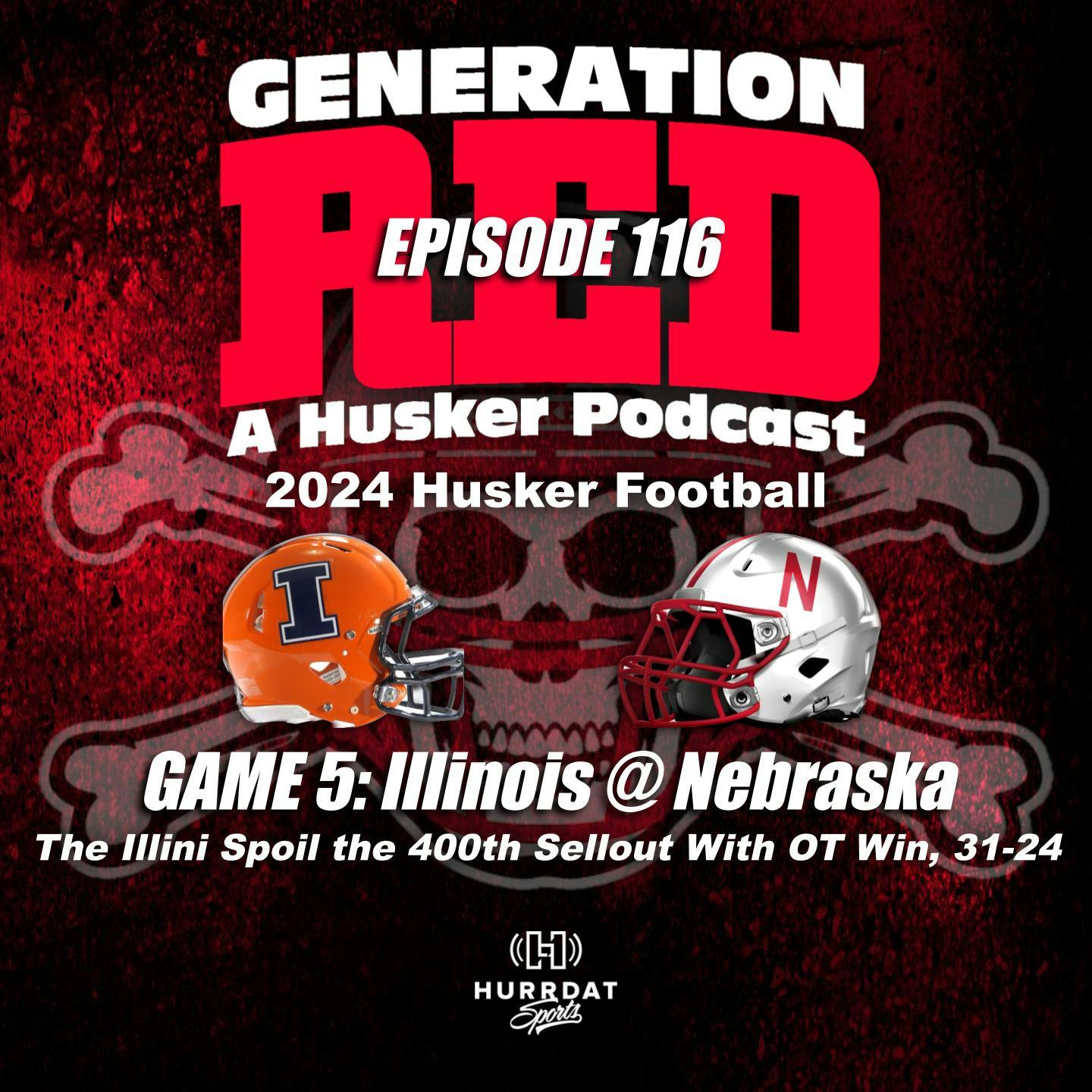 Huskers' 400th Sellout is Spoiled by a 31-24 OT Loss to Illinois Huskers' 400th Sellout is Spoiled by a 31-24 OT Loss to Illinois