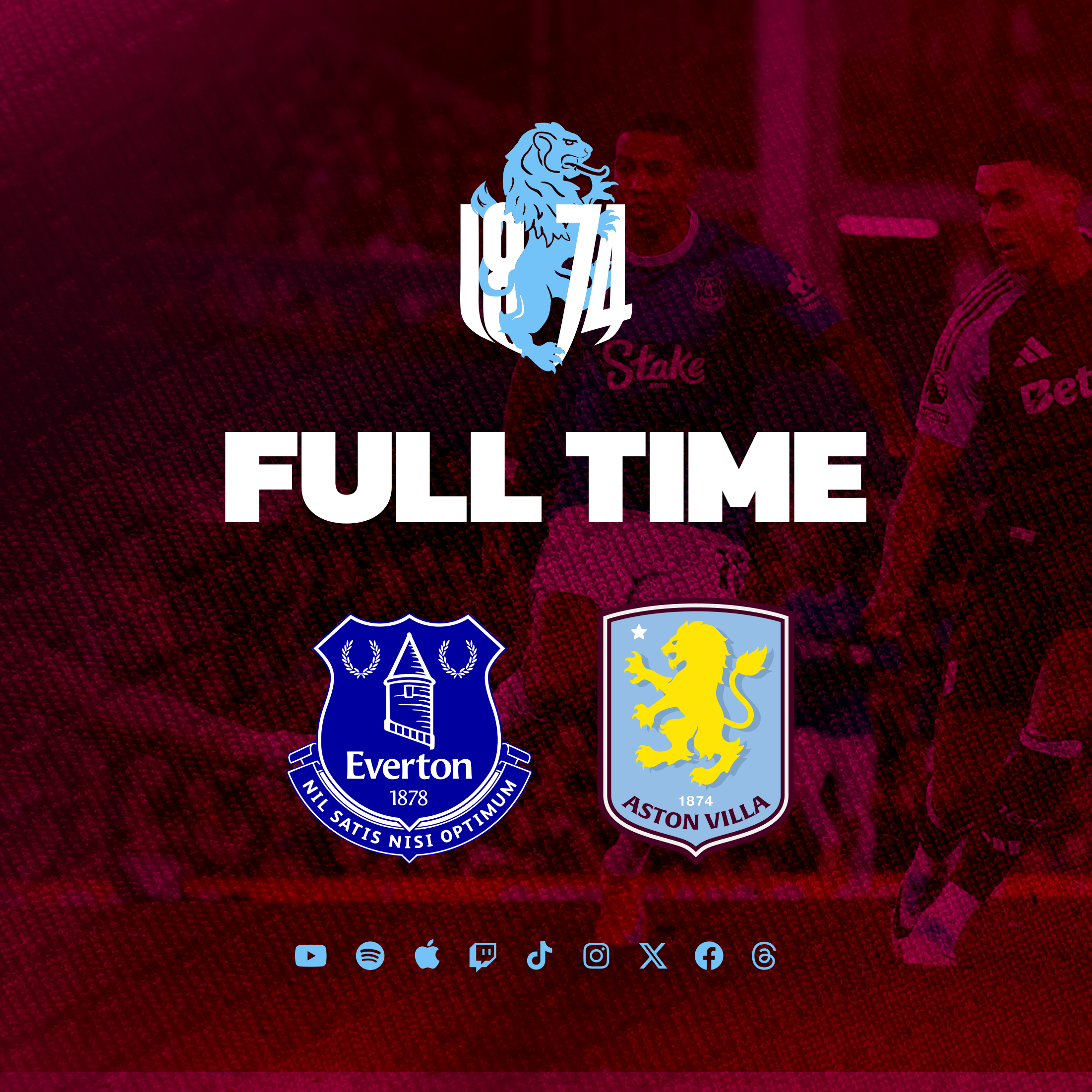 Full Time - Everton 0 - Aston Villa 1- Third win in a row to start 2025.