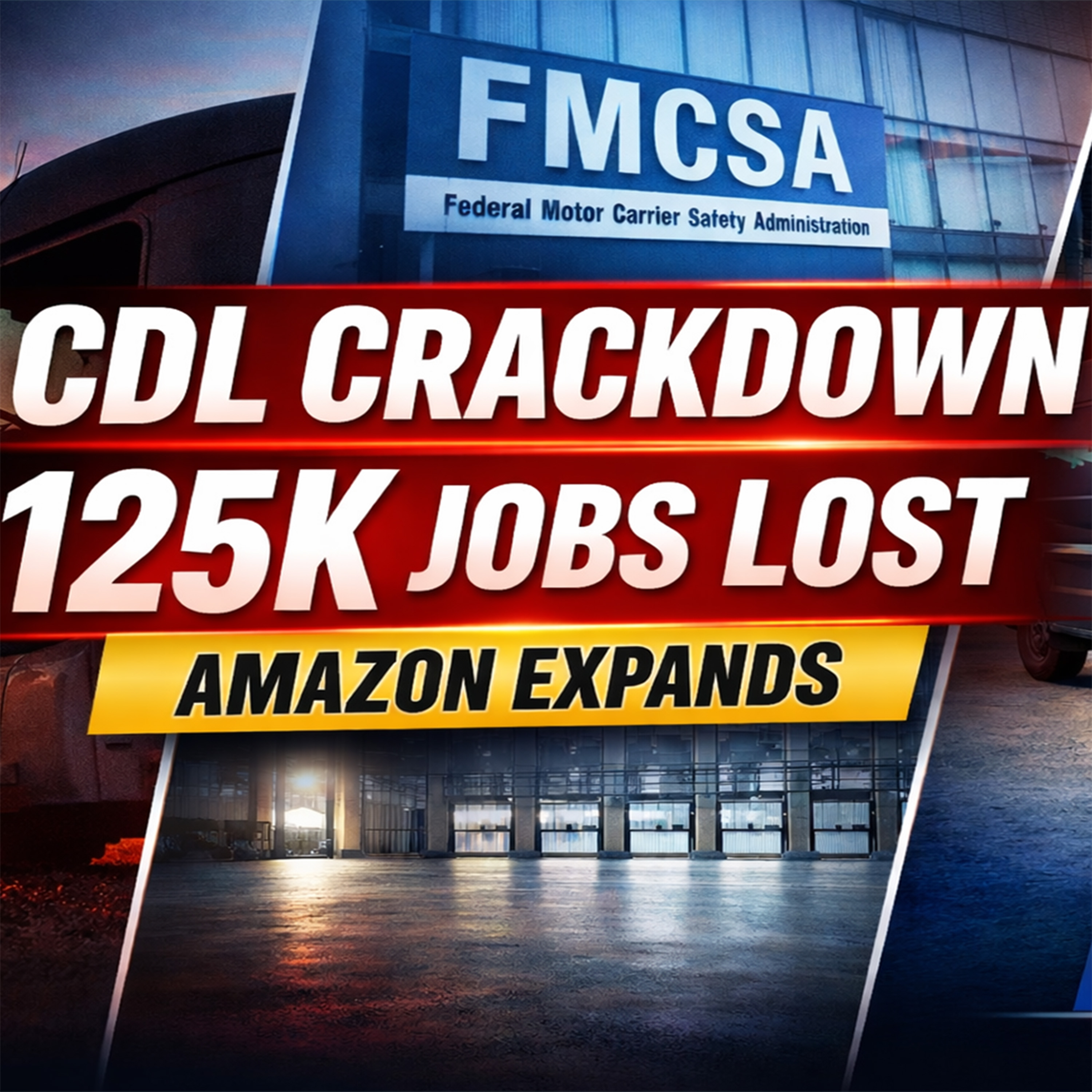FMCSA Restricts Non-Domiciled CDLs, Trucking Jobs Plunge & Amazon Pharmacy Expands | Morning Minute episode artwork