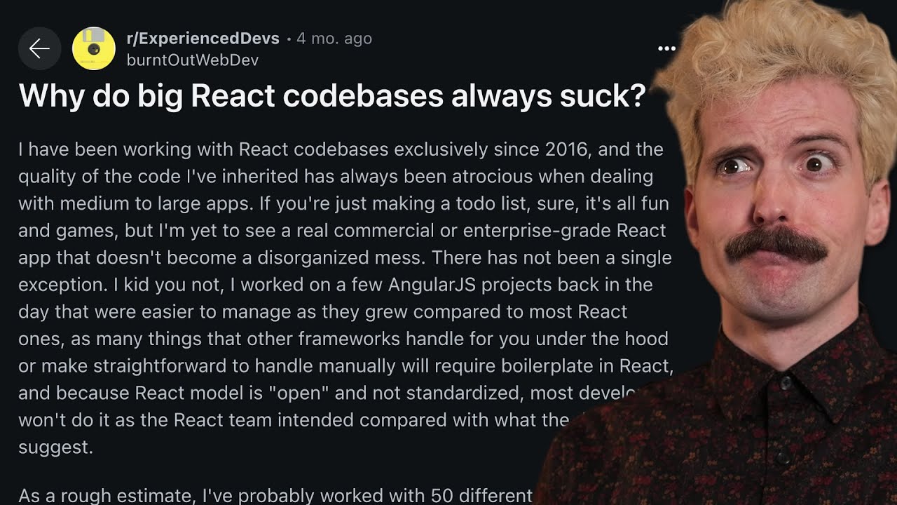 React Doesn't Scale | Theo - t3․gg