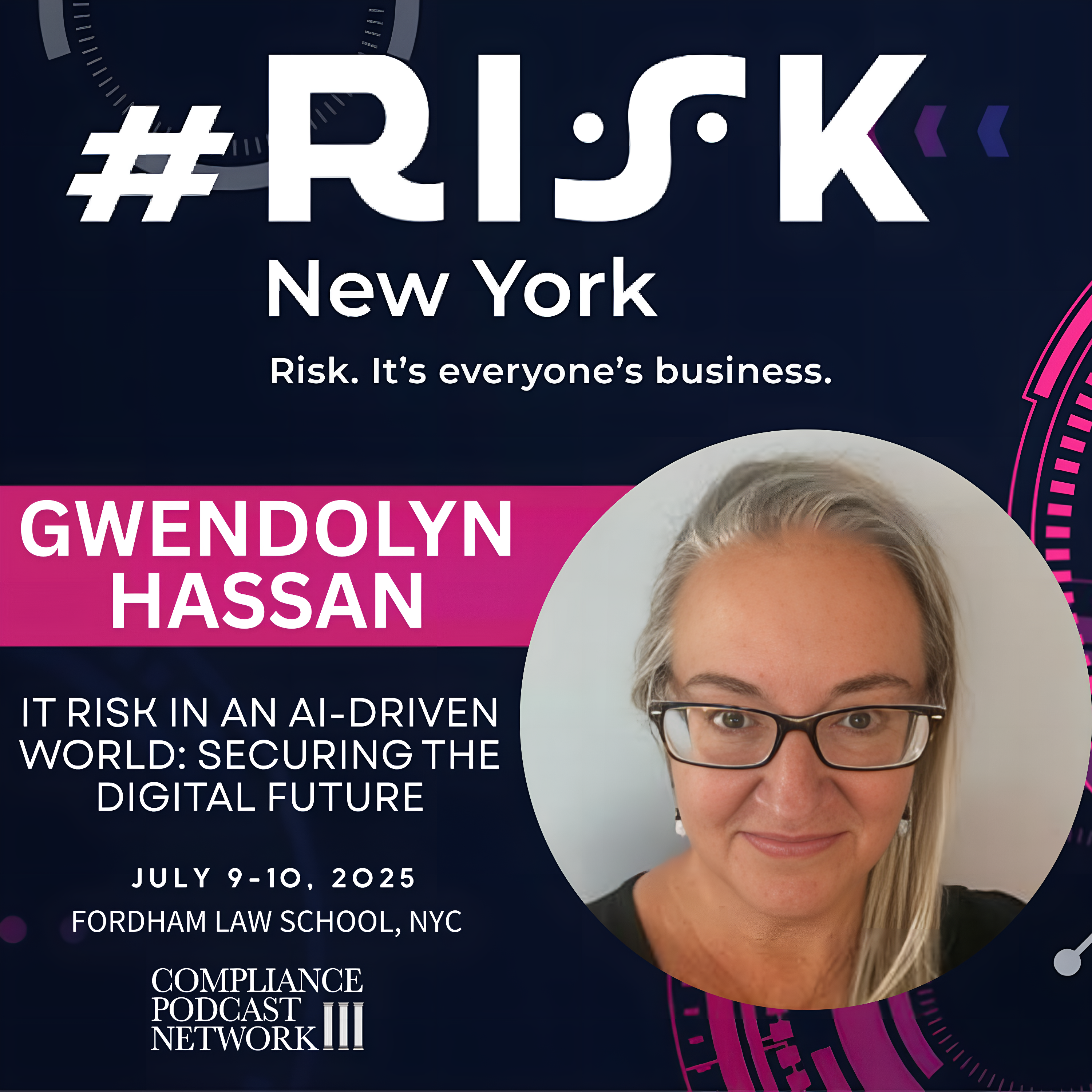 #Risk New York Speaker Series - Exploring AI Risks in Compliance with Gwen Hassan episode artwork