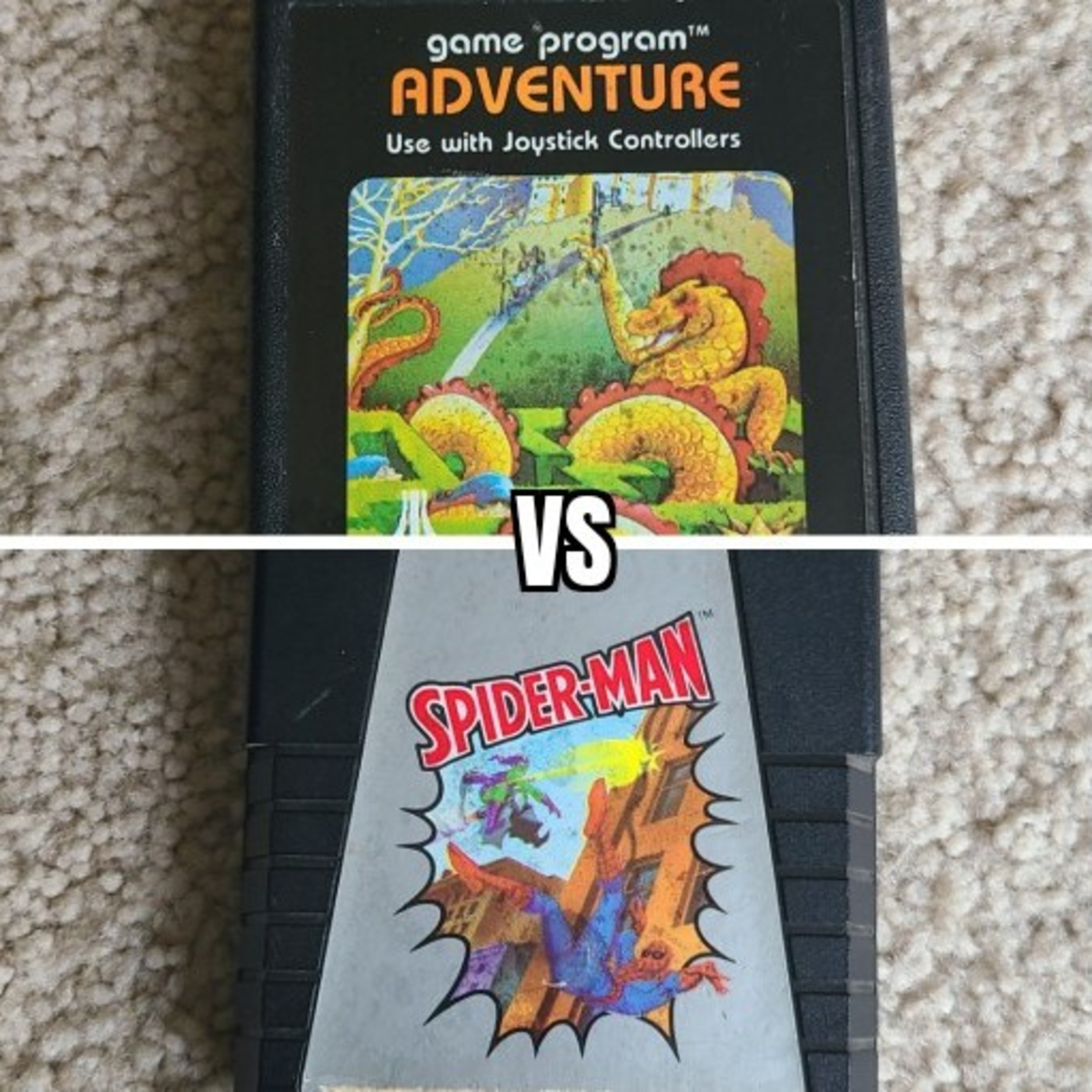 Atari 2600 Games Adventure Vs. Spider-Man