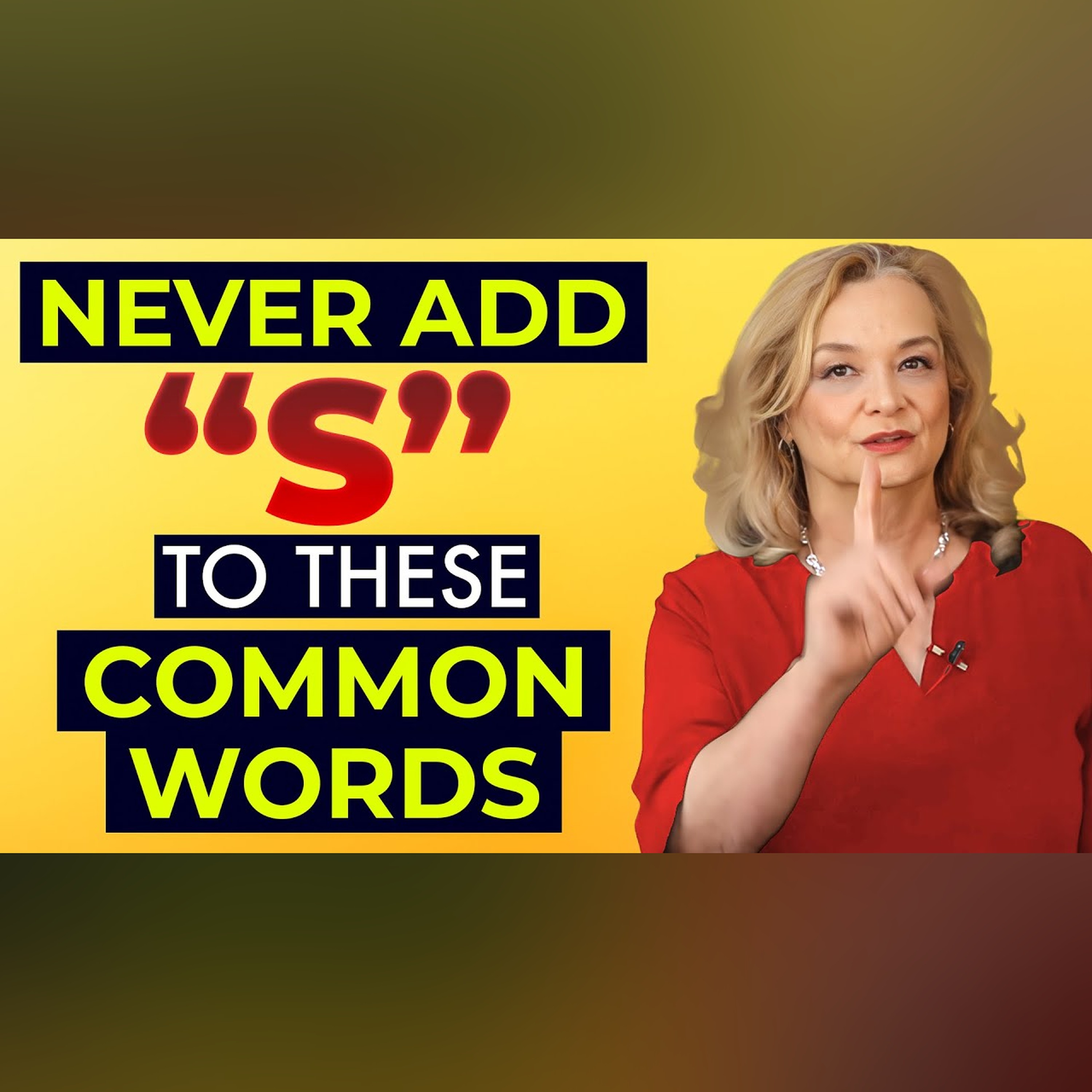 Fix Your Grammar Mistakes  -  Don't Add an S to These  Common Words episode artwork