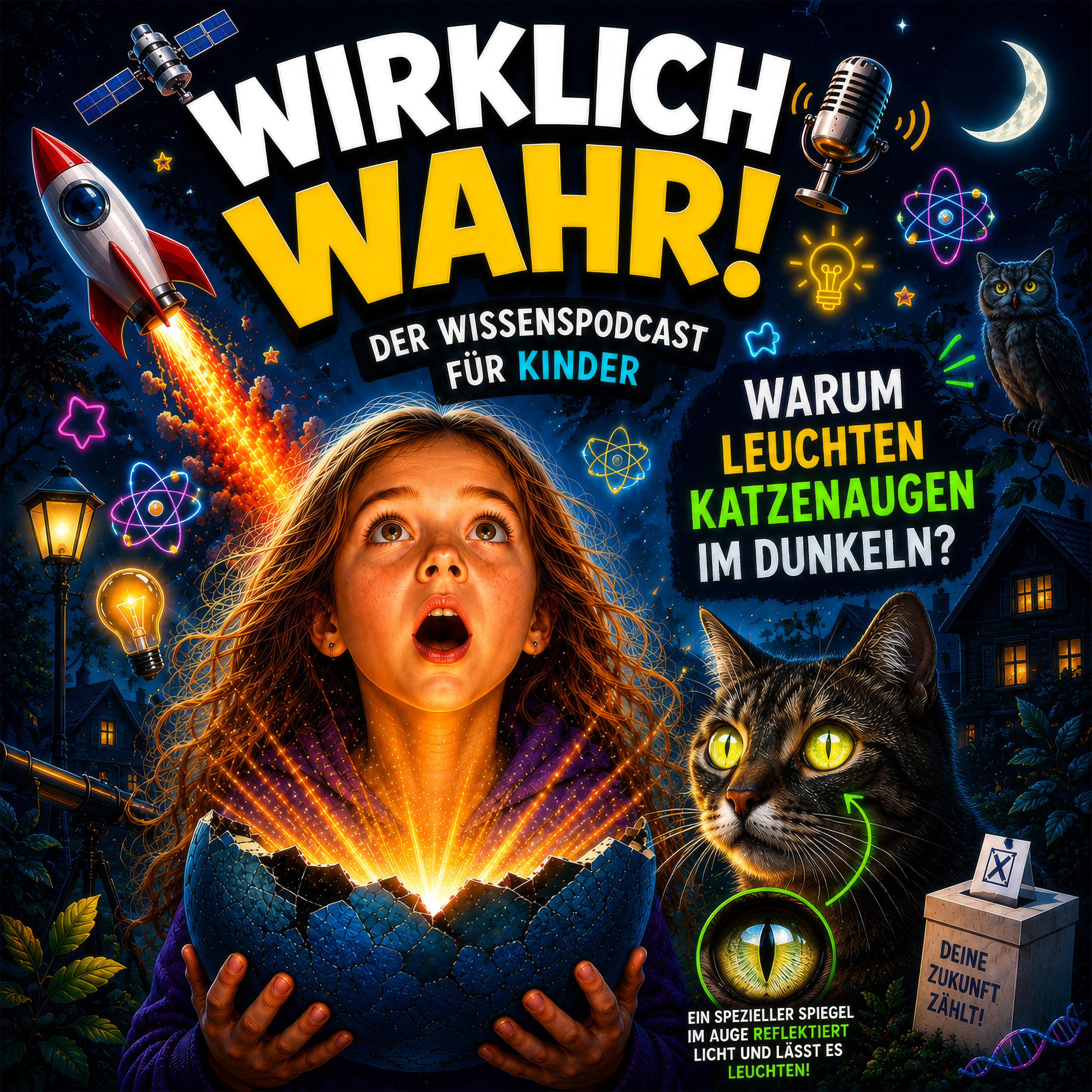 Warum leuchten Katzenaugen im Dunkeln?