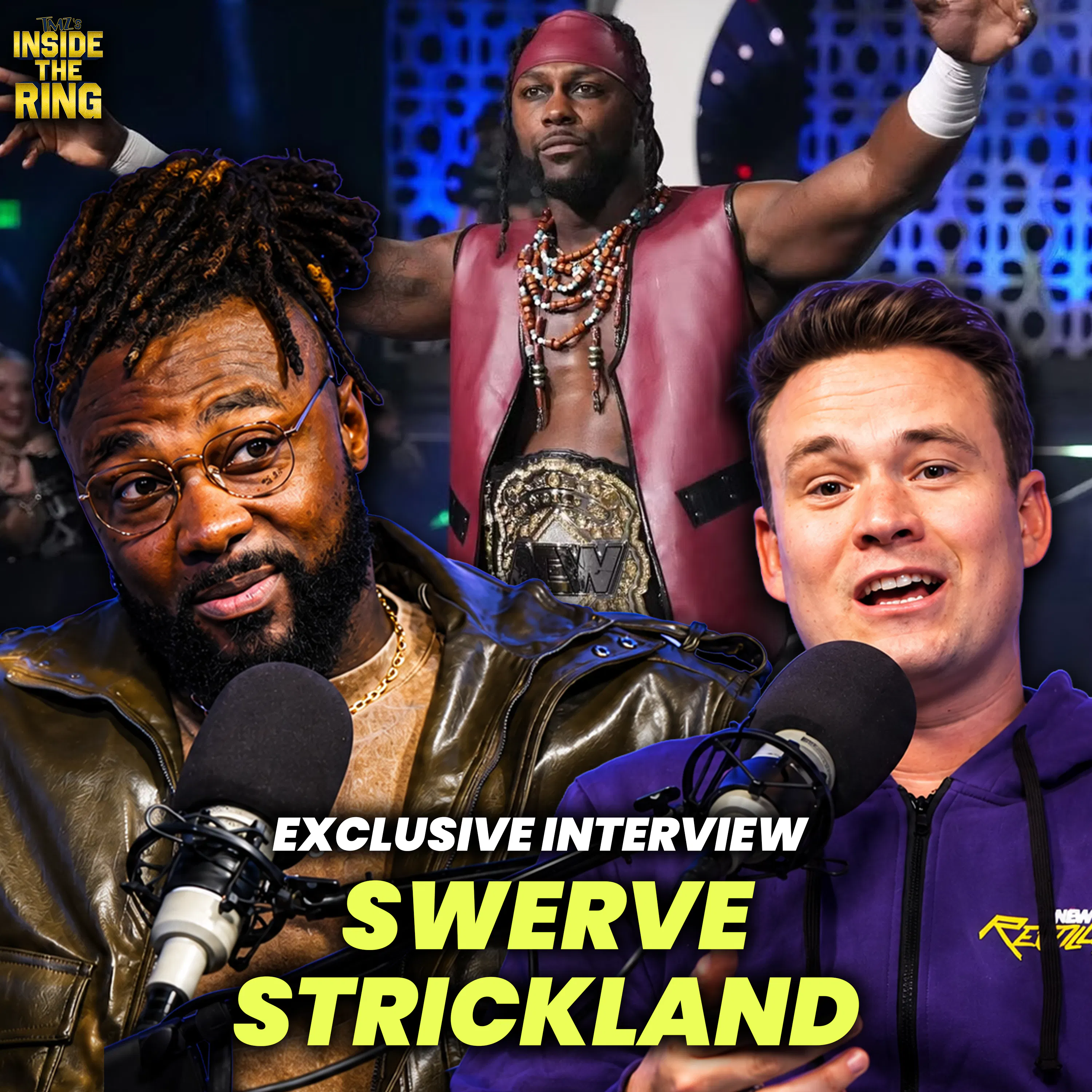 Swerve Strickland On Kofi Kingston Release, AEW Rise, & Music Moves episode artwork